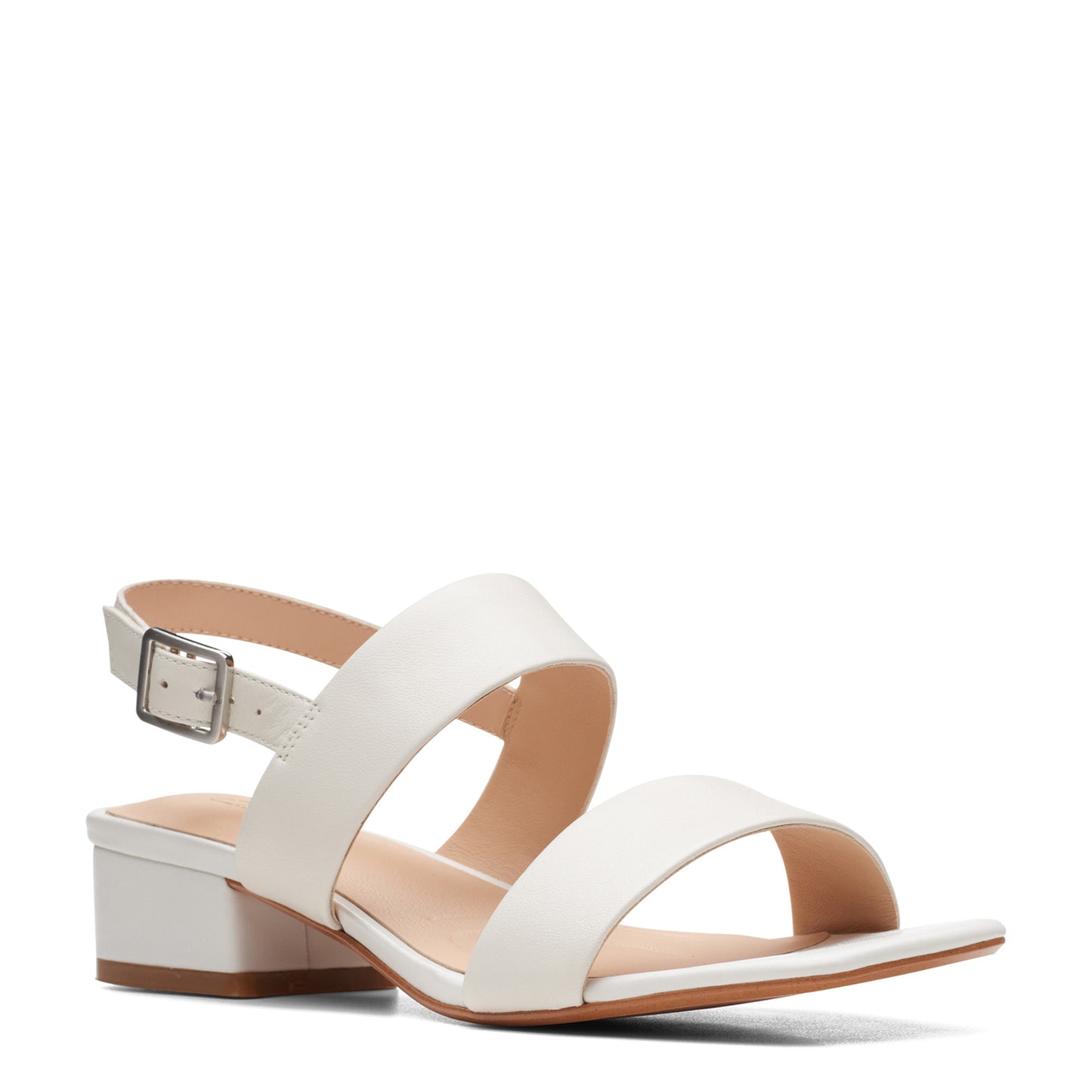 Peltz Shoes Women's Clarks Seren 25 Strap Sandal white 26164894