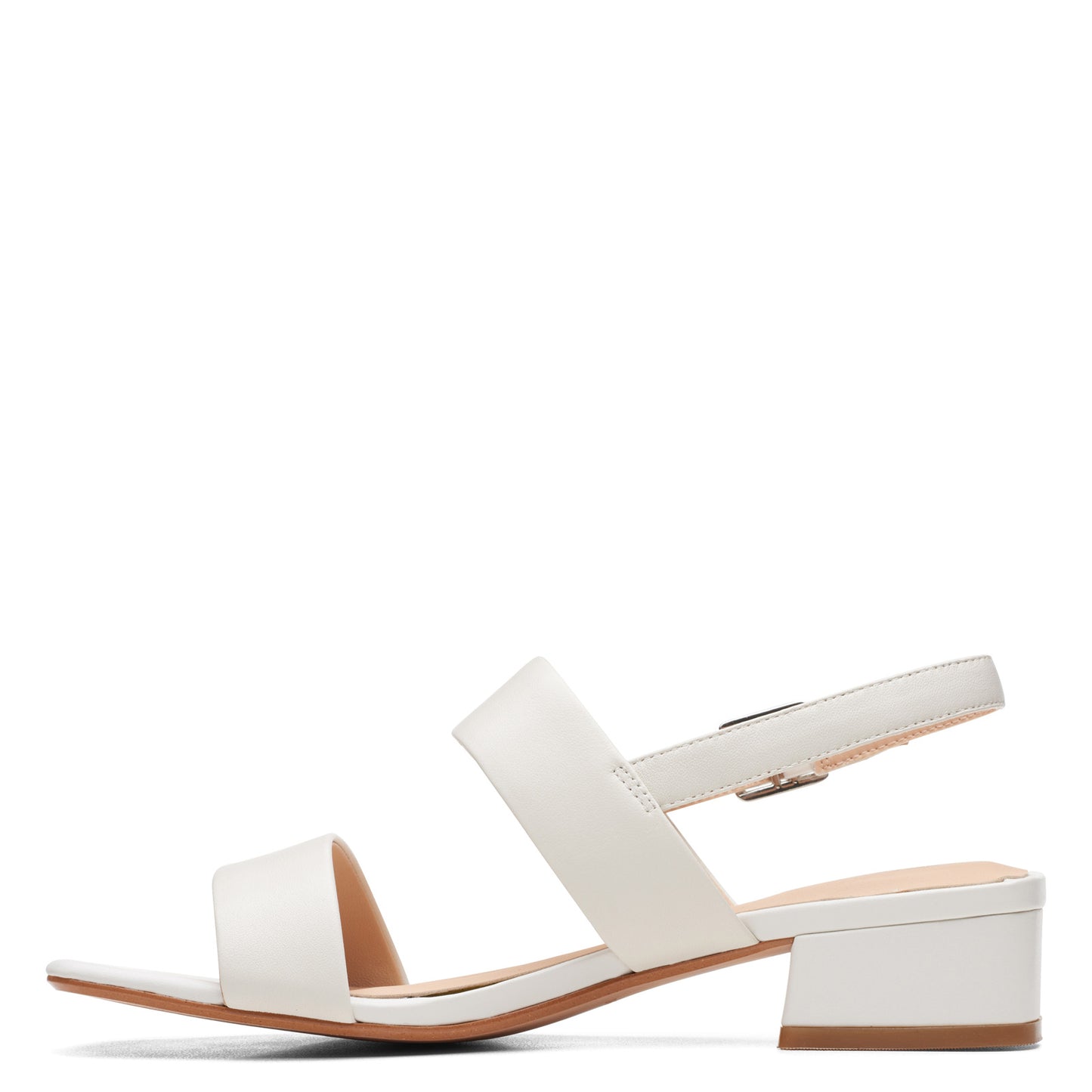 Peltz Shoes Women's Clarks Seren 25 Strap Sandal white 26164894