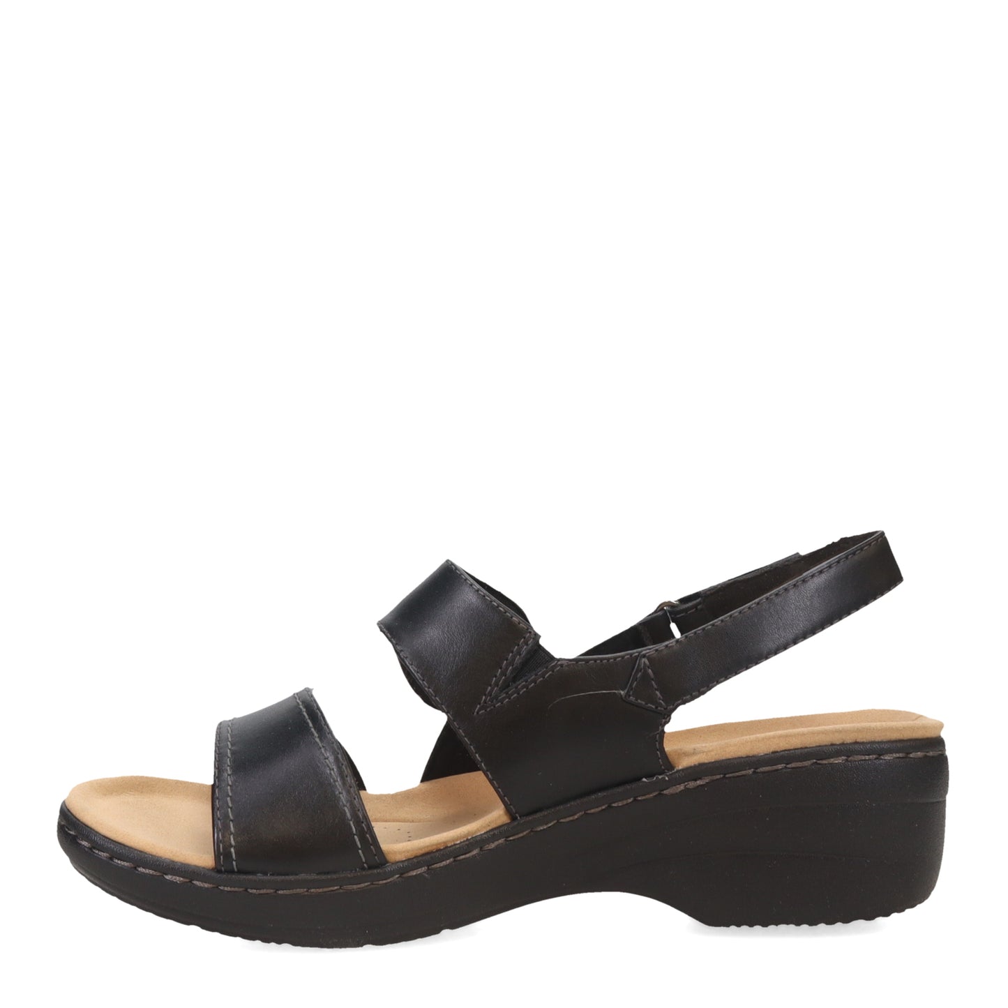 Peltz Shoes Women's Clarks Merliah Opal Sandal BLACK 26164959