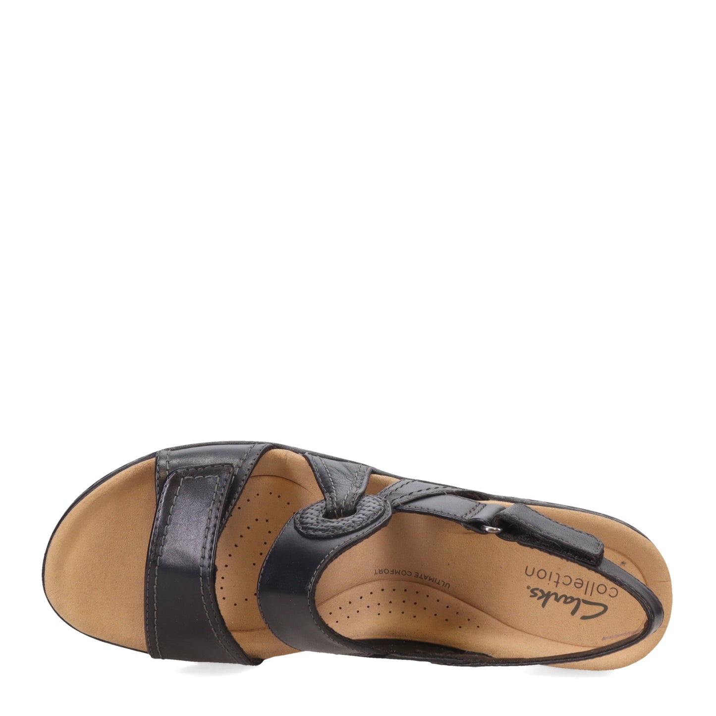 Peltz Shoes Women's Clarks Merliah Opal Sandal BLACK 26164959