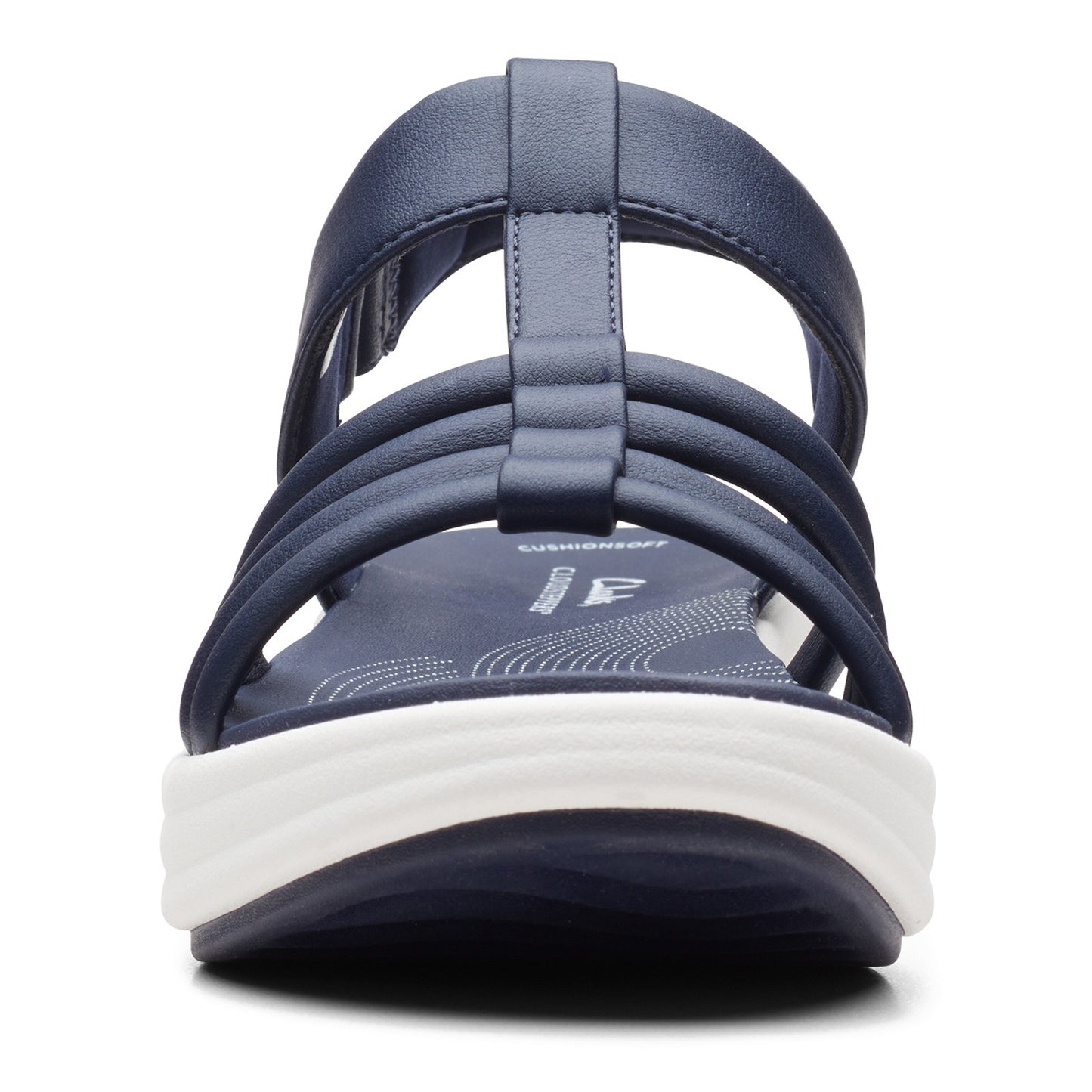 Peltz Shoes Women's Clarks Drift Ease Sandal NAVY 26164969