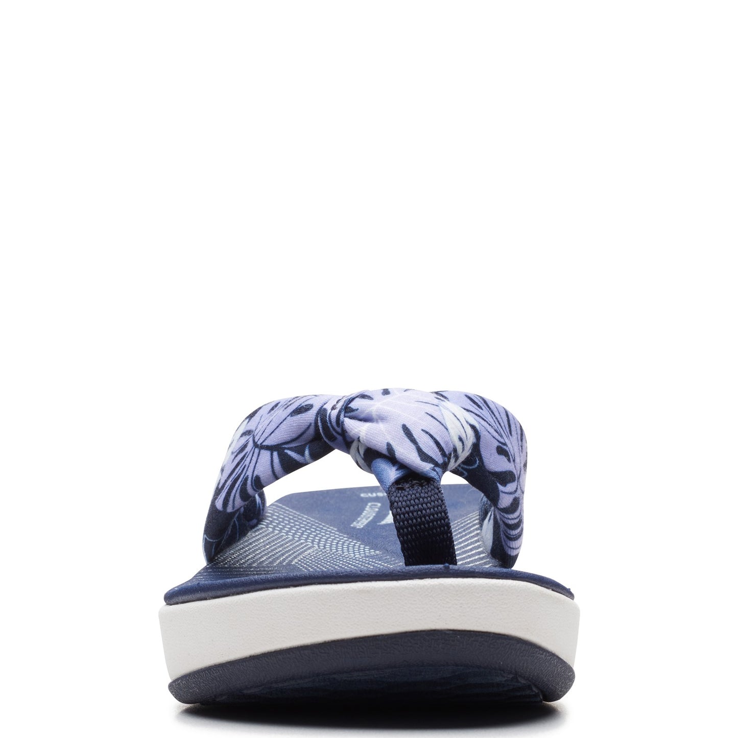 Peltz Shoes Women's Clarks Arla Glison Sandal BLUE FLORAL 26165049
