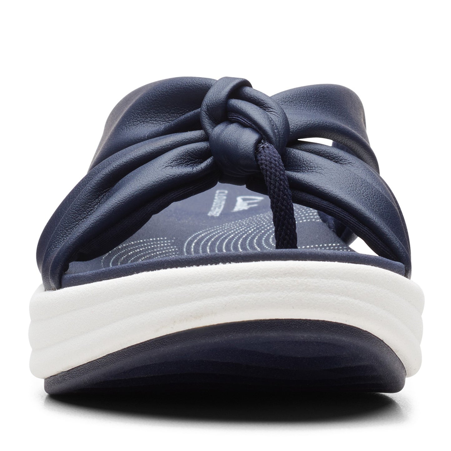Peltz Shoes Women's Clarks Drift Ave Sandal NAVY 26165087