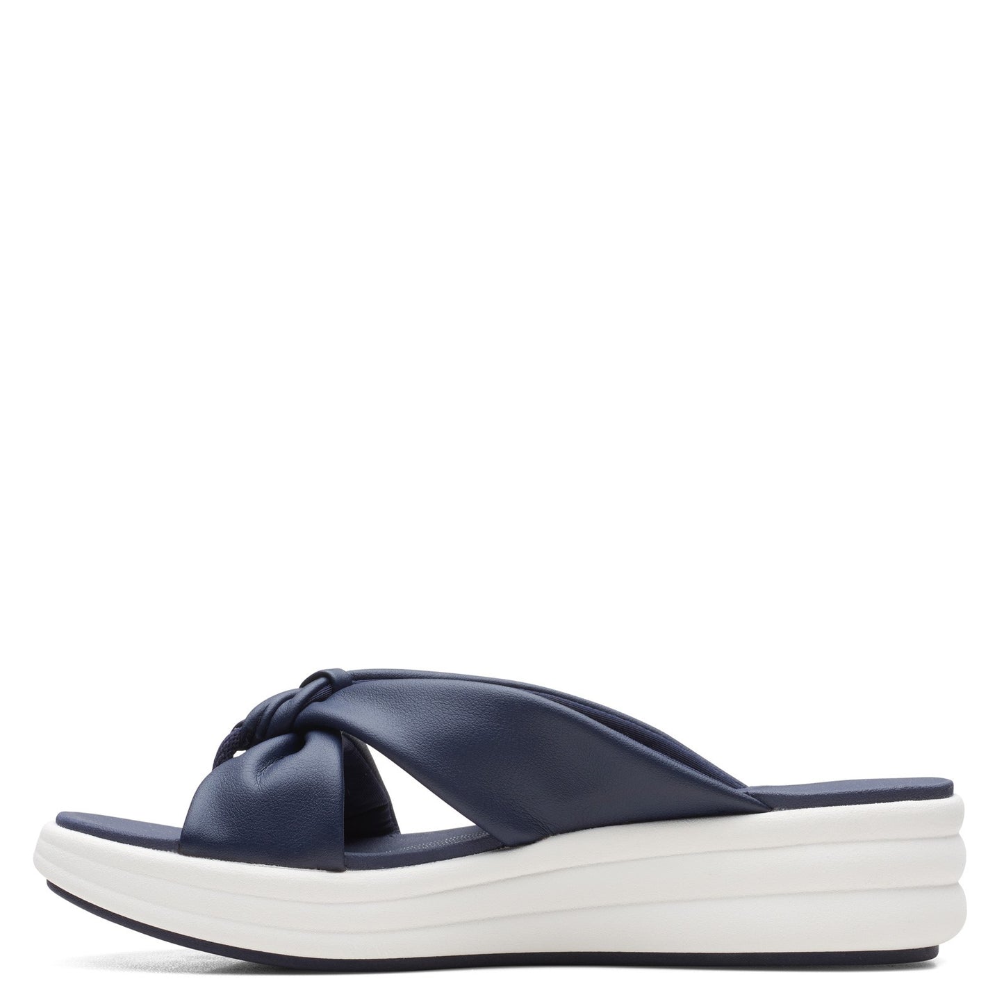 Peltz Shoes Women's Clarks Drift Ave Sandal NAVY 26165087