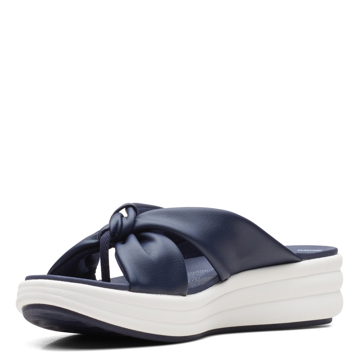 Peltz Shoes Women's Clarks Drift Ave Sandal NAVY 26165087