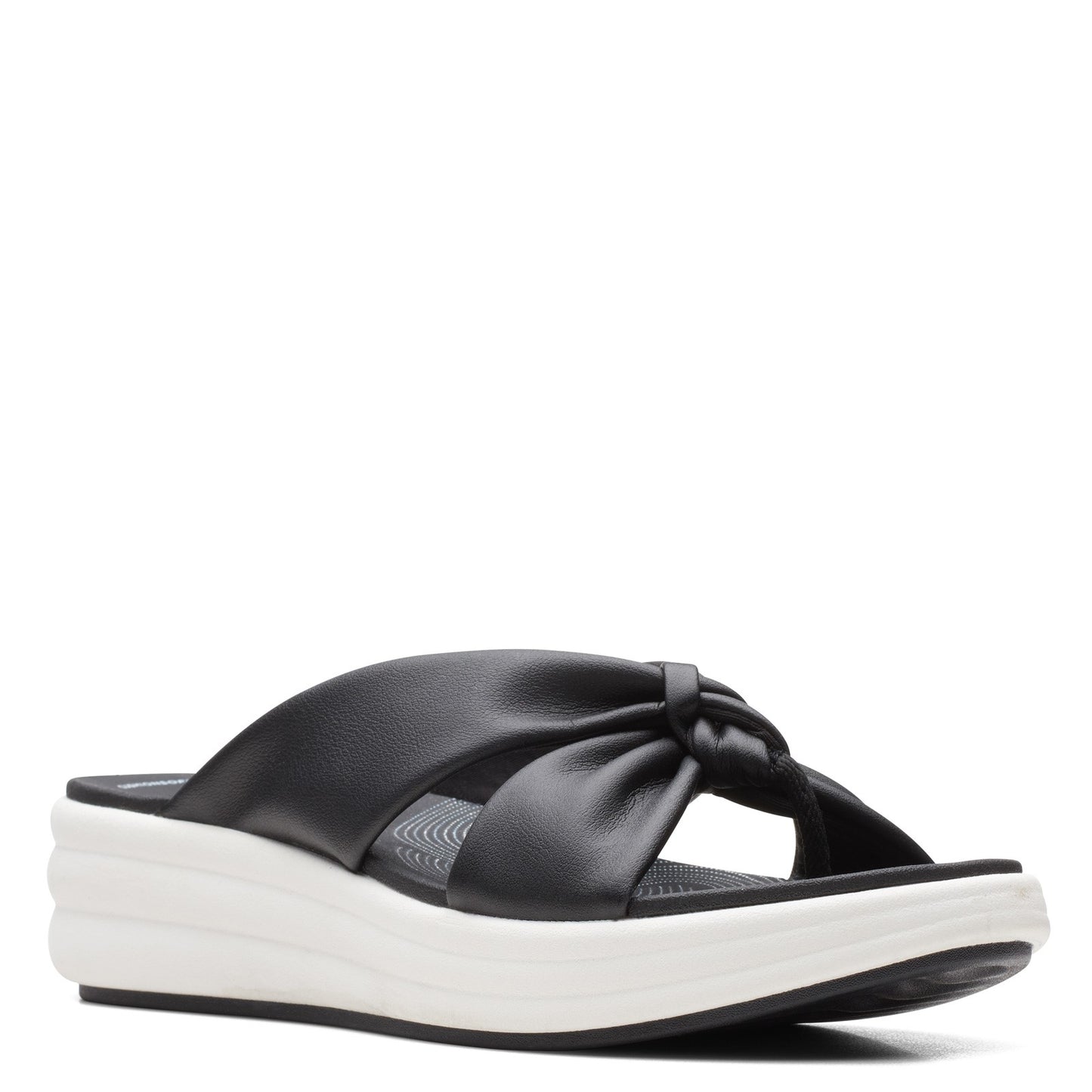 Peltz Shoes Women's Clarks Drift Ave Sandal BLACK 26165119