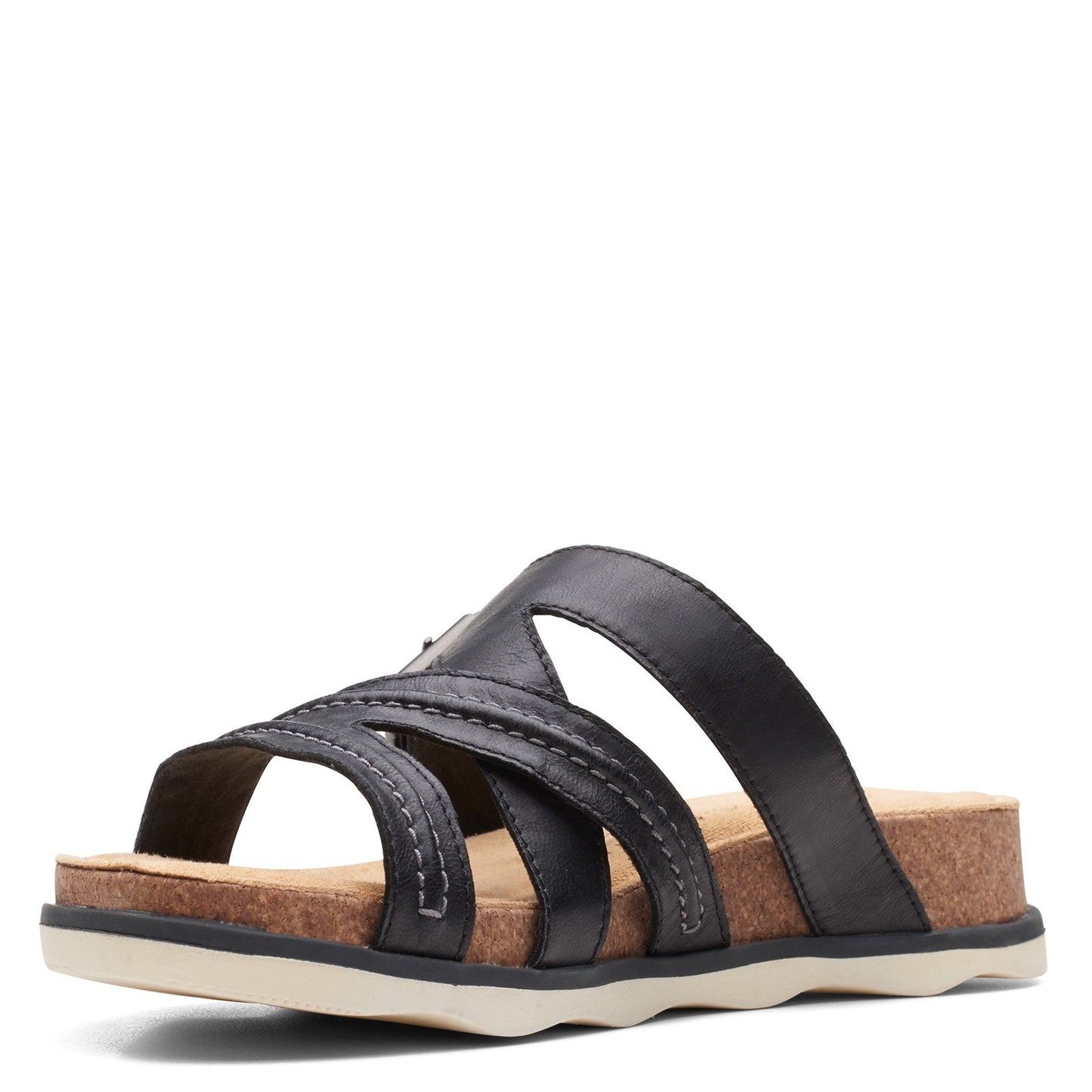 Peltz Shoes Women's Clarks Brynne Hope Sandal BLACK 26165166