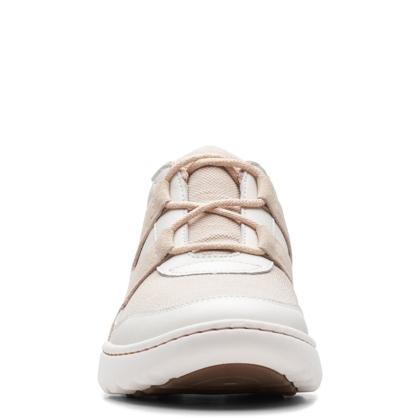 Peltz Shoes Women's Clarks Teagan Lace Sneaker SAND 26165176