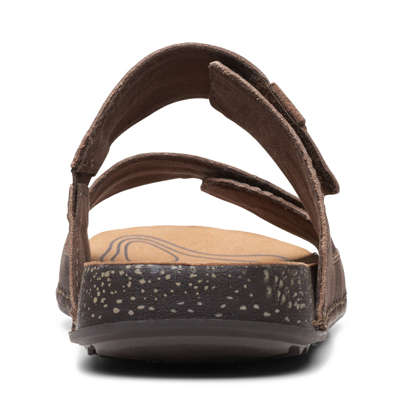 Peltz Shoes Men's Clarks Crestview Easy Sandal DARK BROWN 26165188