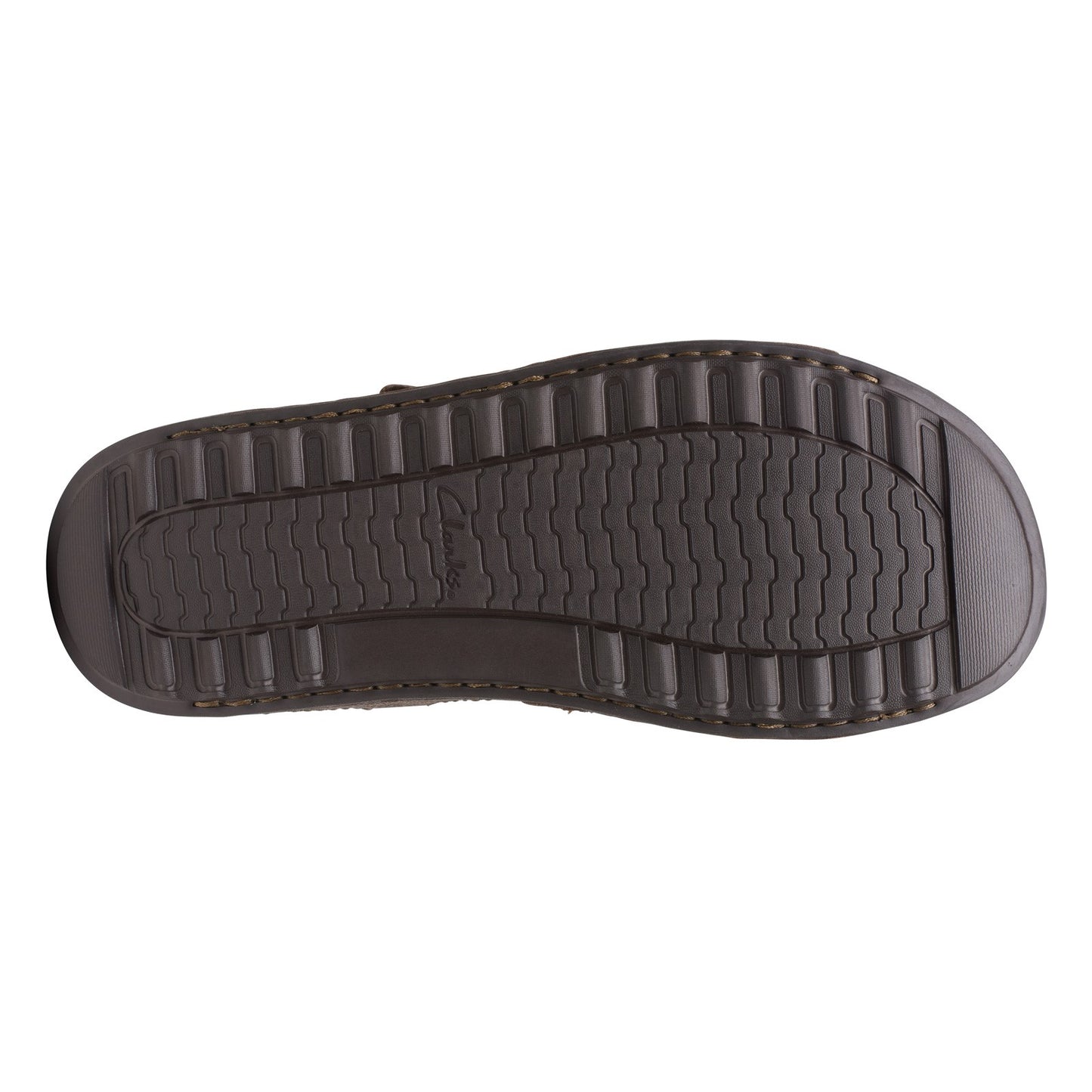 Peltz Shoes Men's Clarks Crestview Easy Sandal DARK BROWN 26165188