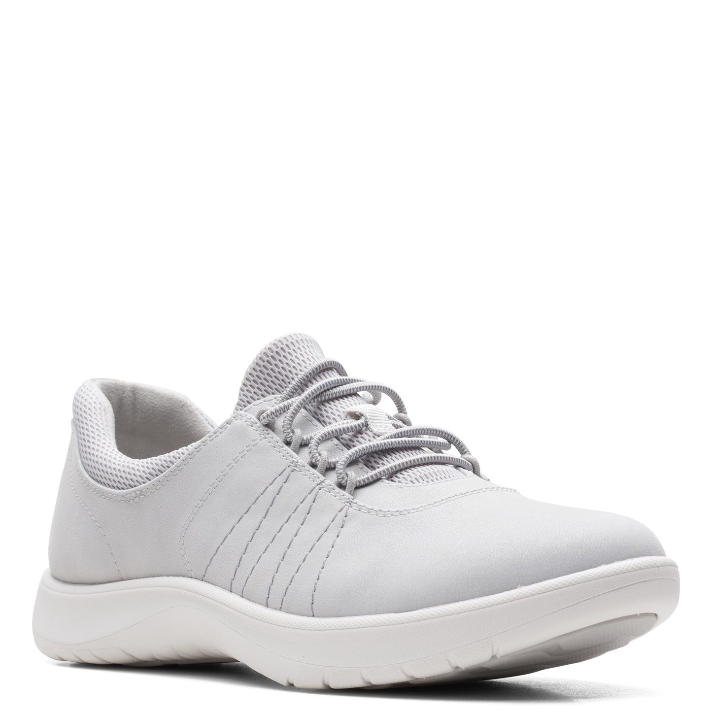 Peltz Shoes Women's Clarks Adella Stroll Sneaker GREY 26165189