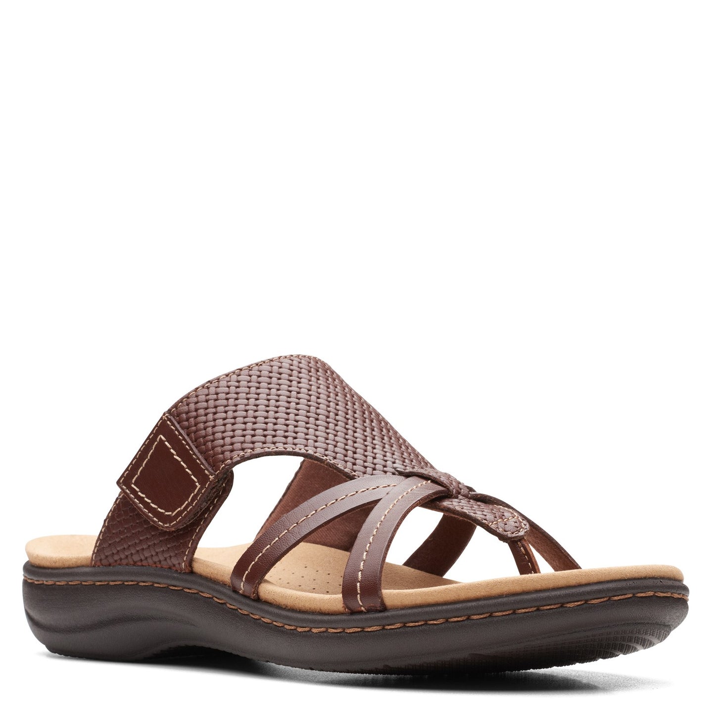 Peltz Shoes Women's Clarks Laurieann Edge Sandal TAN 26165228