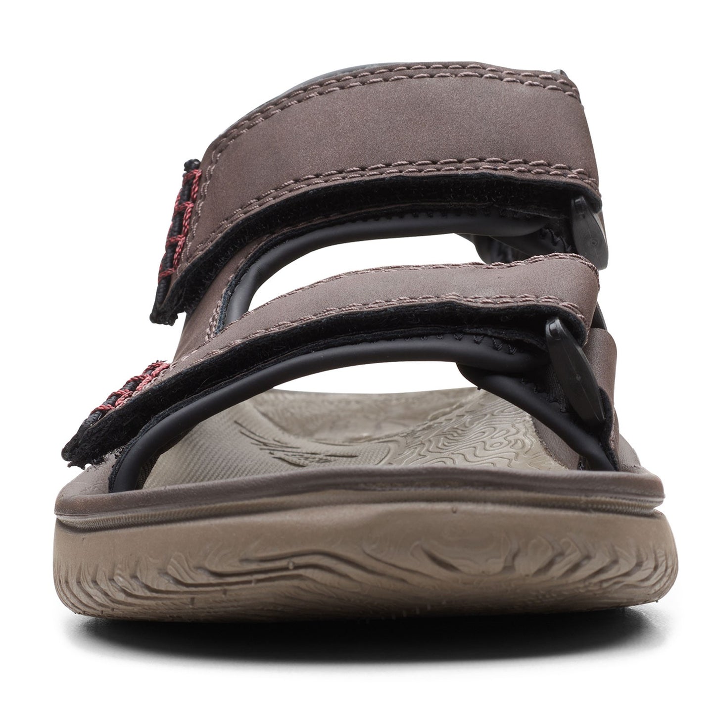 Peltz Shoes Men's Clarks Wesley Bay Sandal BROWN 26165234