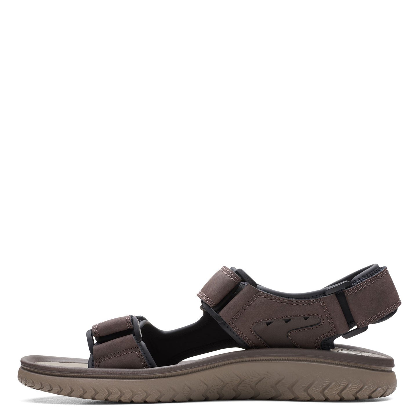 Peltz Shoes Men's Clarks Wesley Bay Sandal BROWN 26165234