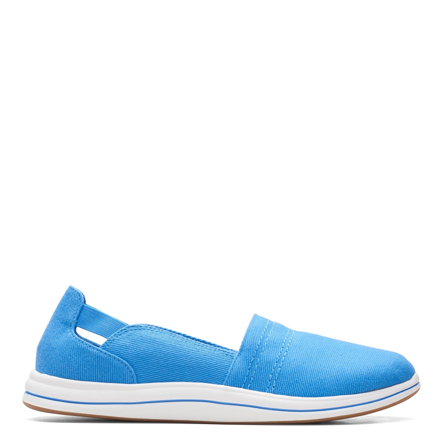 Peltz Shoes Women's Clarks Breeze Step Slip-On BLUE 26165292