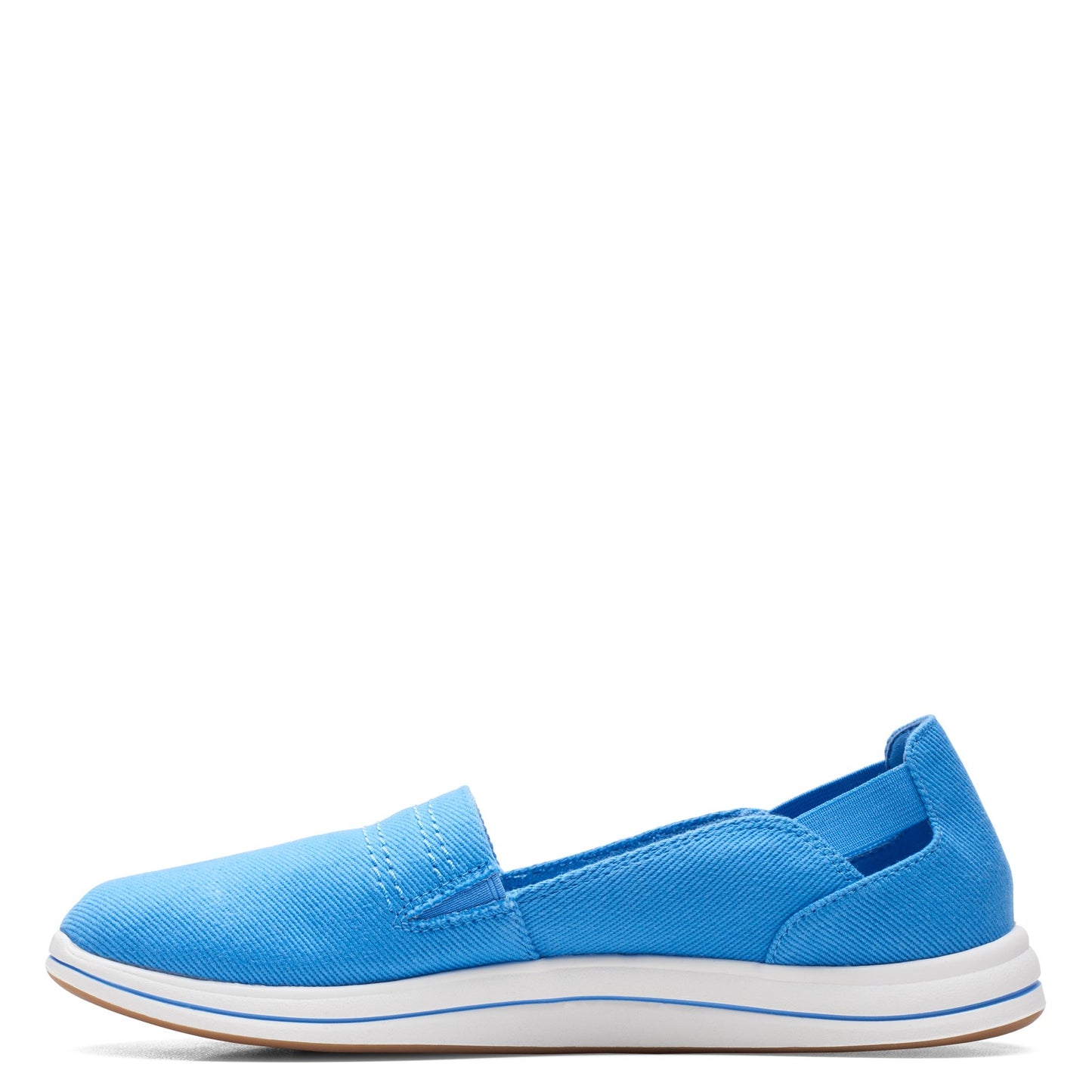 Peltz Shoes Women's Clarks Breeze Step Slip-On BLUE 26165292
