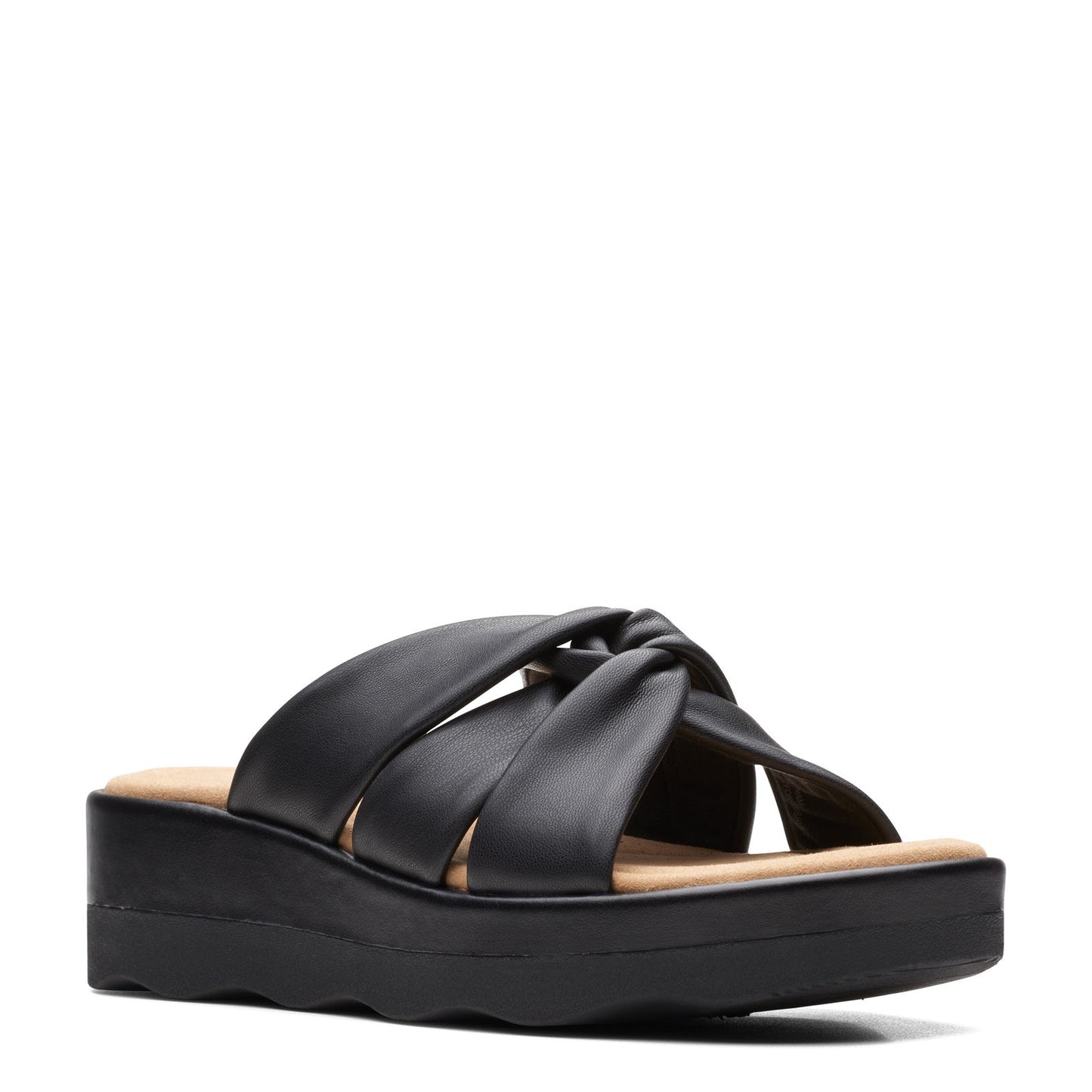 Peltz Shoes Women's Clarks Clara Charm Sandal BLACK 26165304