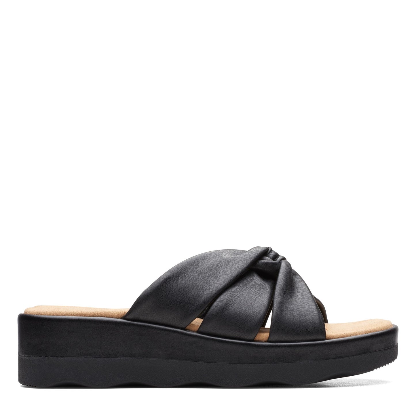 Peltz Shoes Women's Clarks Clara Charm Sandal BLACK 26165304