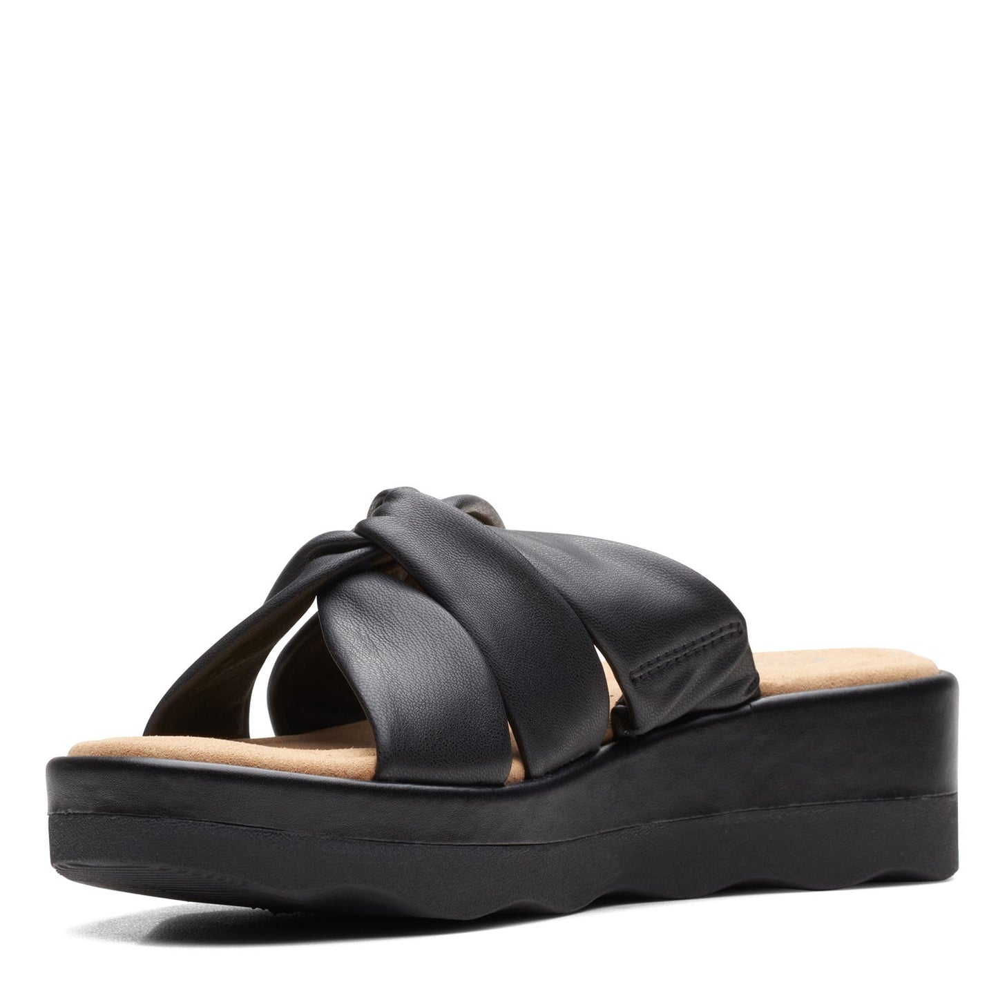 Peltz Shoes Women's Clarks Clara Charm Sandal BLACK 26165304