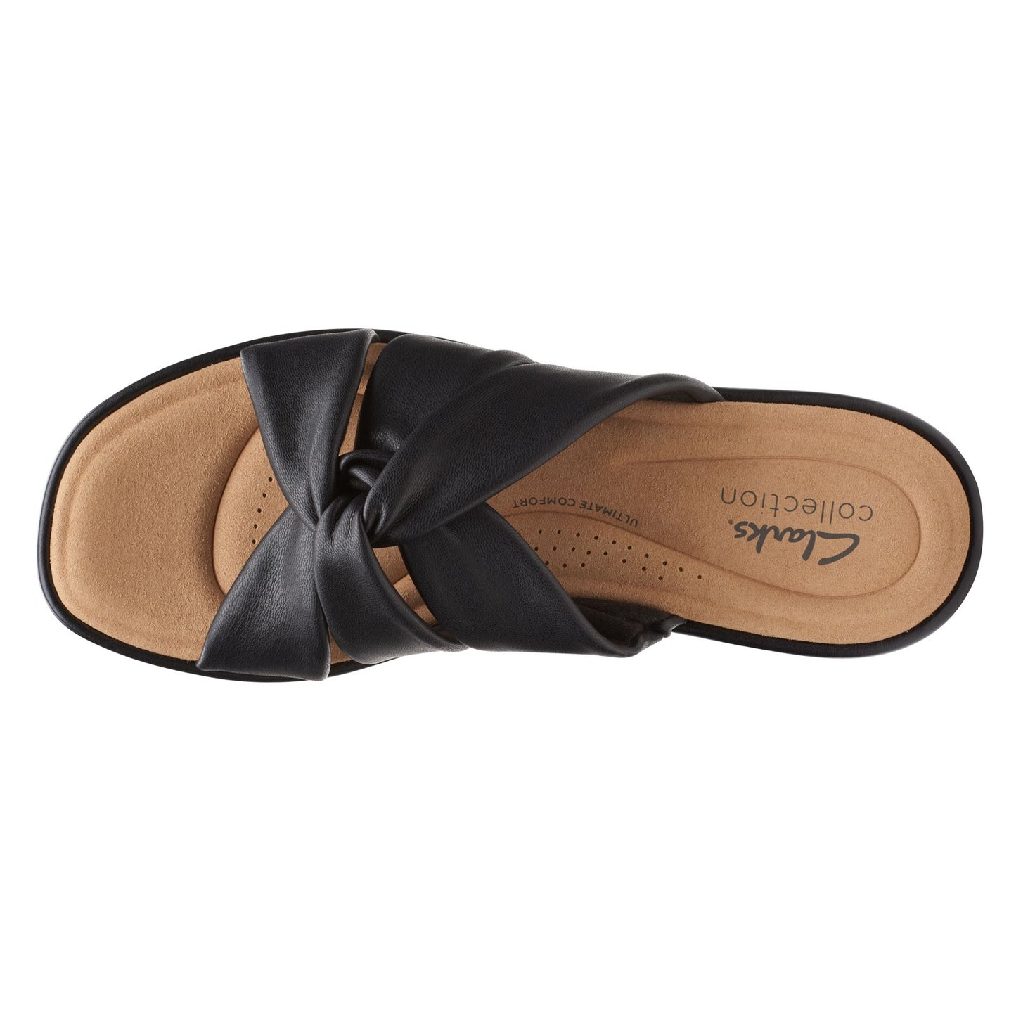 Peltz Shoes Women's Clarks Clara Charm Sandal BLACK 26165304