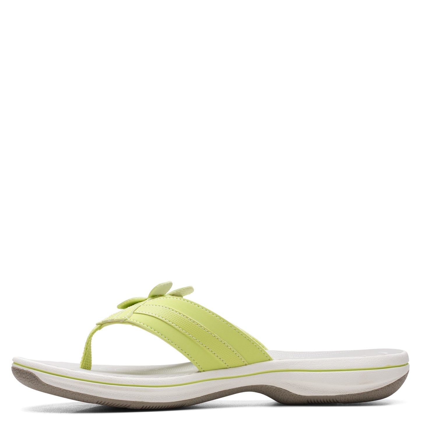 Peltz Shoes Women's Clarks Brinkley Flora Sandal LIME 26165319