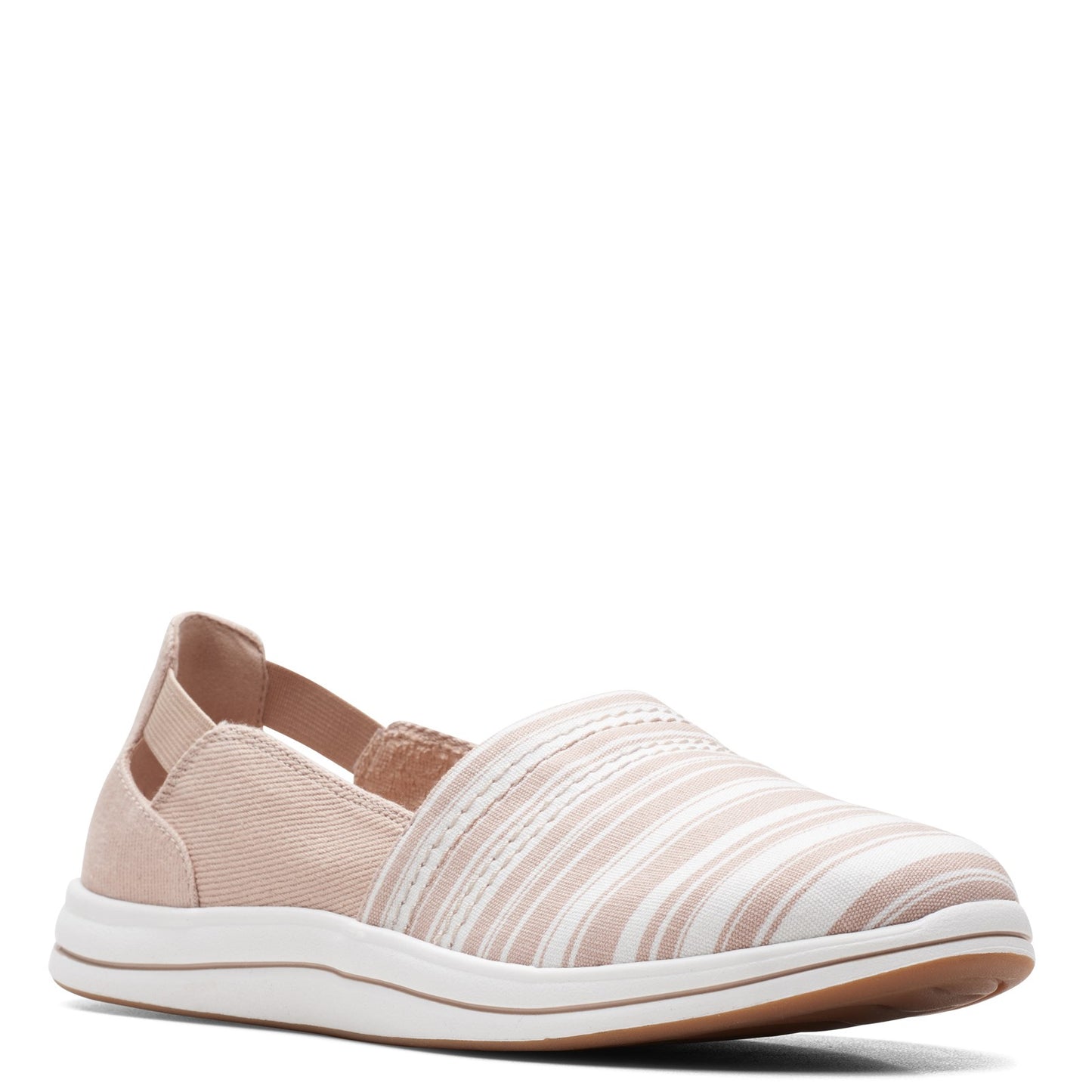 Peltz Shoes Women's Clarks Breeze Step Slip-On TAUPE 26165376