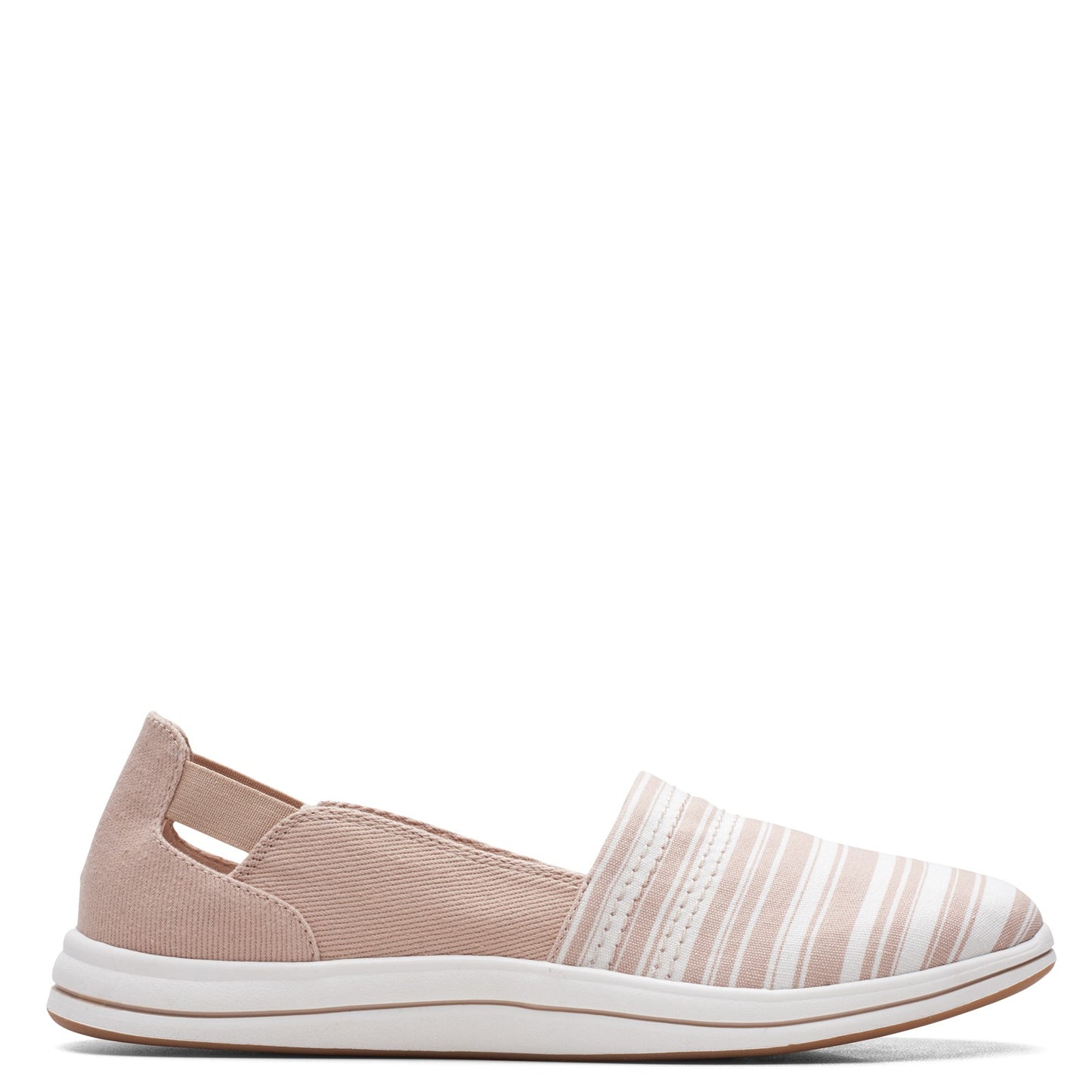 Peltz Shoes Women's Clarks Breeze Step Slip-On TAUPE 26165376