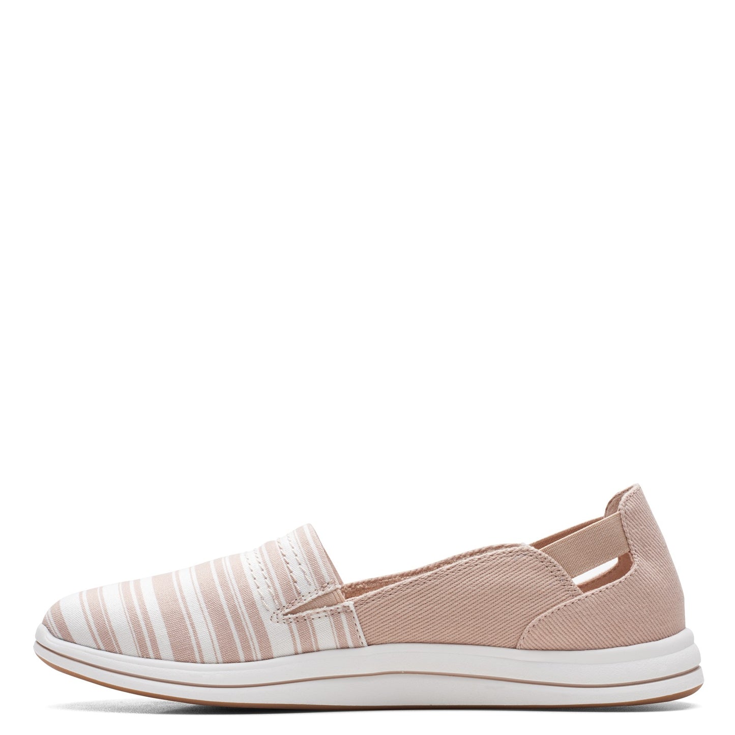 Peltz Shoes Women's Clarks Breeze Step Slip-On TAUPE 26165376