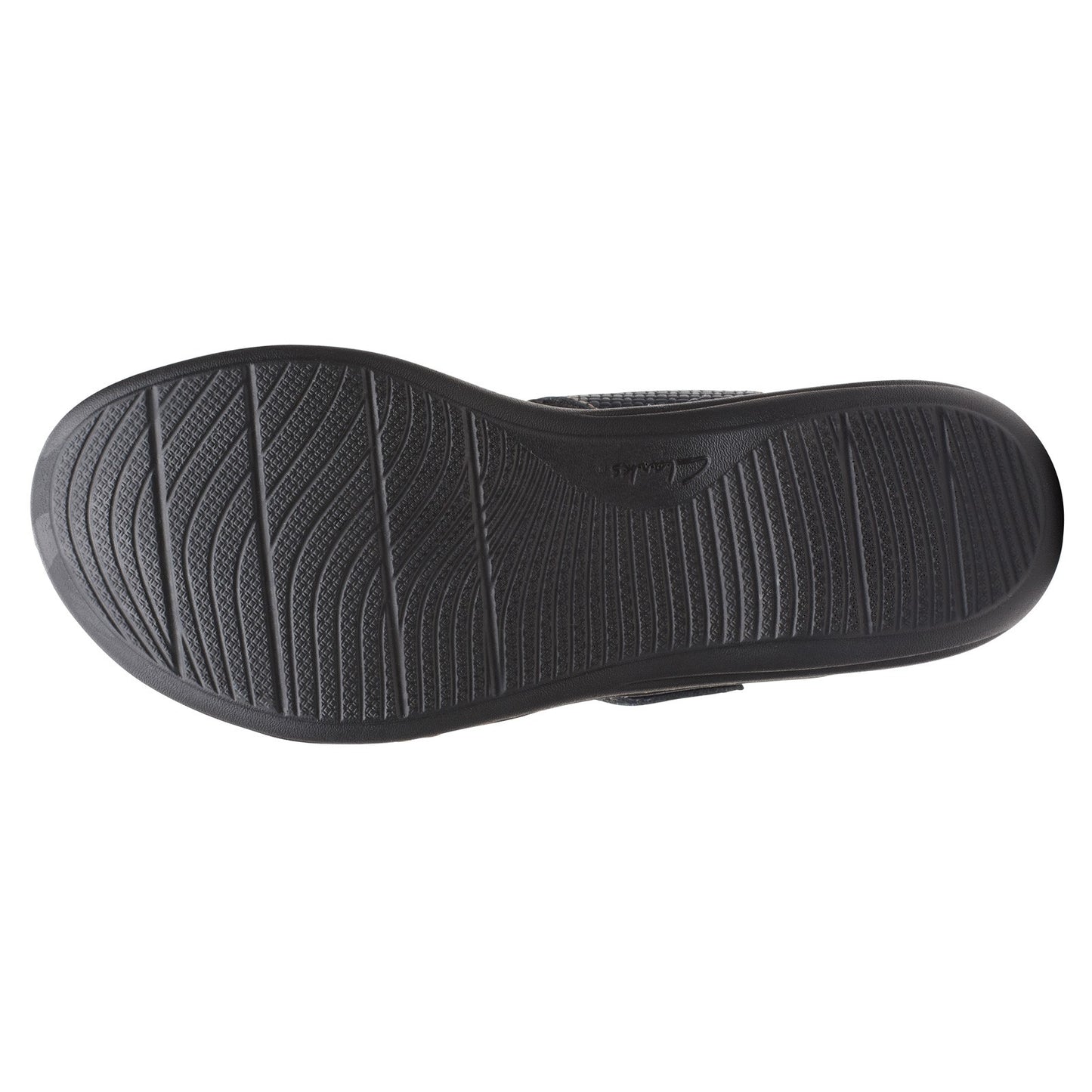 Peltz Shoes Women's Clarks Laurieann Edge Sandal NAVY 26165387