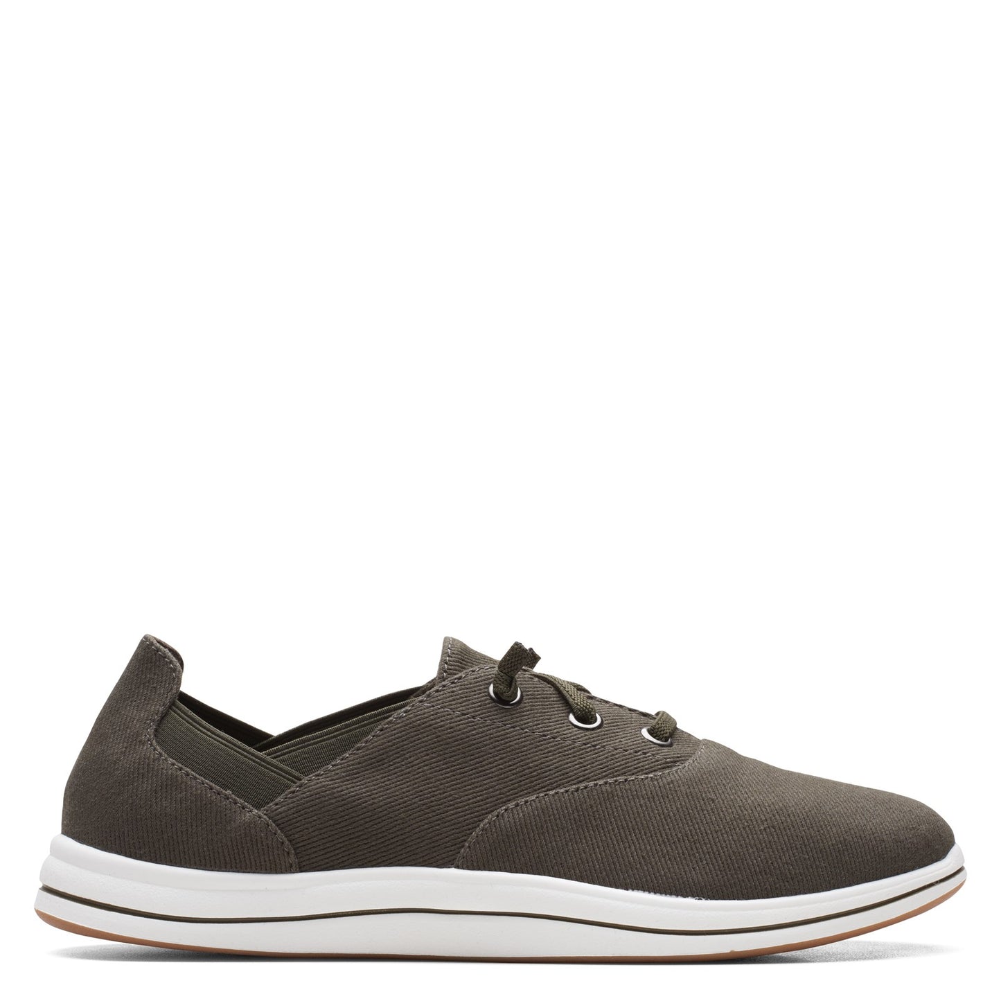 Peltz Shoes Women's Clarks Breeze Ave Sneaker OLIVE 26166188