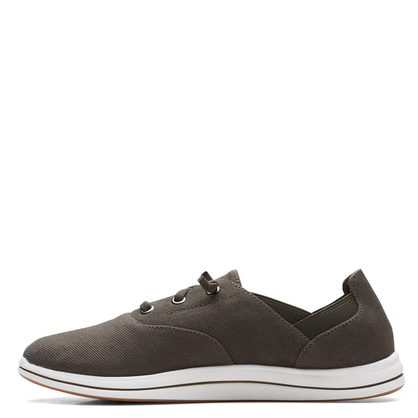 Peltz Shoes Women's Clarks Breeze Ave Sneaker OLIVE 26166188