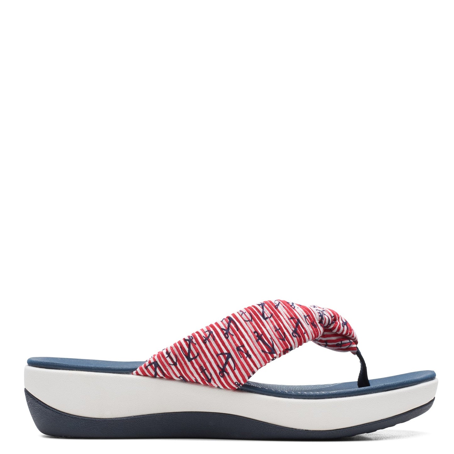 Peltz Shoes Women's Clarks Arla Glison Sandal RED WHITE BLUE 26166231