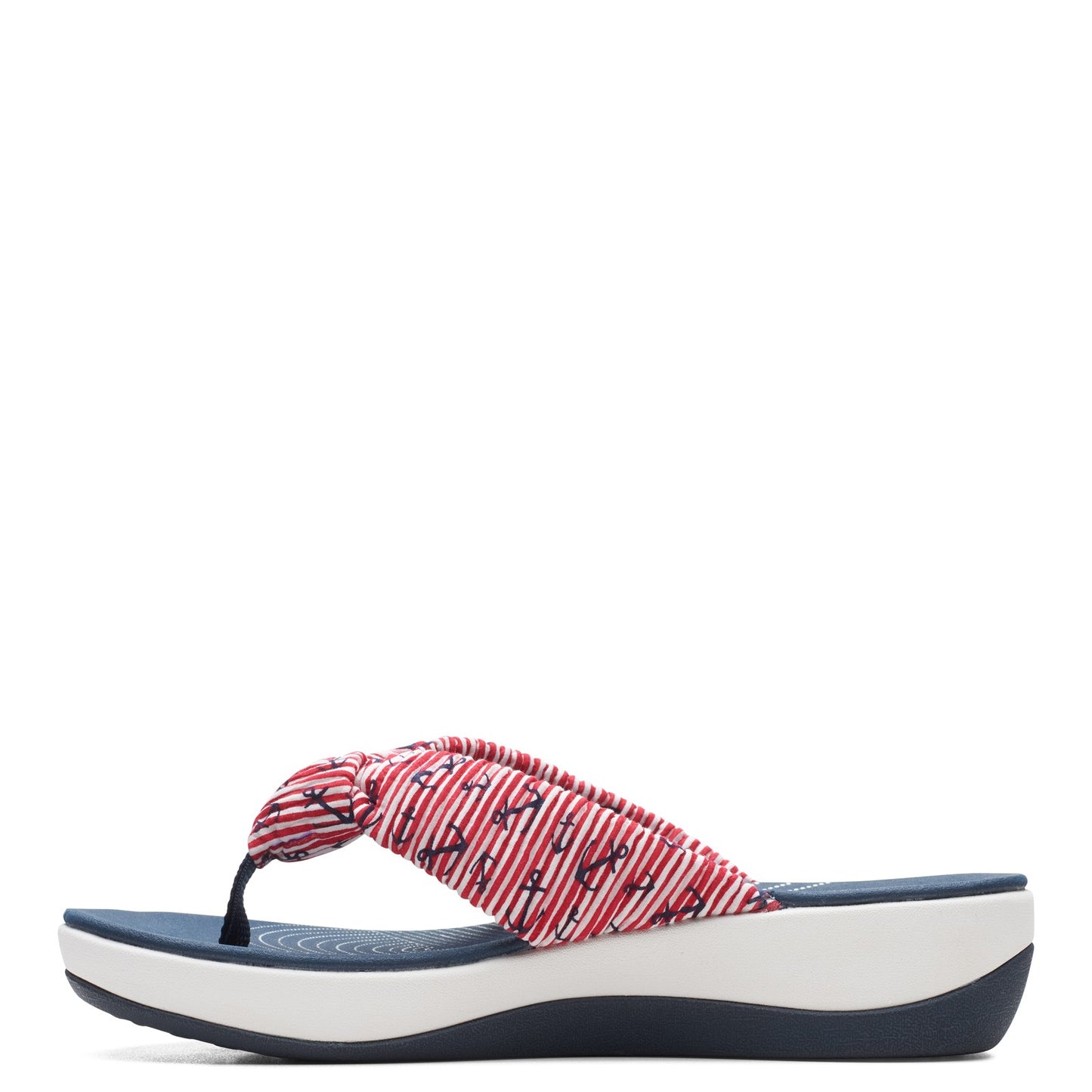 Peltz Shoes Women's Clarks Arla Glison Sandal RED WHITE BLUE 26166231
