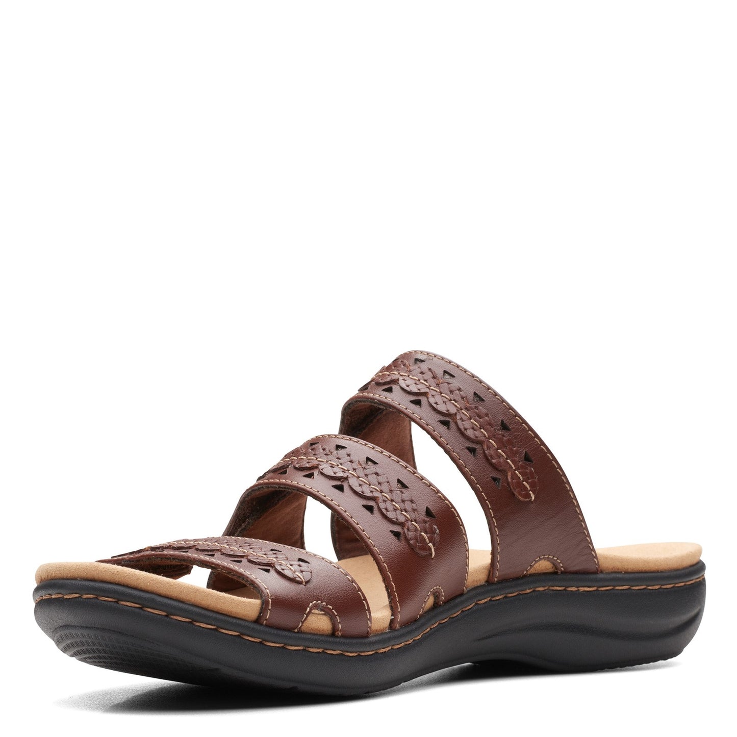 Peltz Shoes Women's Clarks Laurieann Cove Sandal TAN 26166434