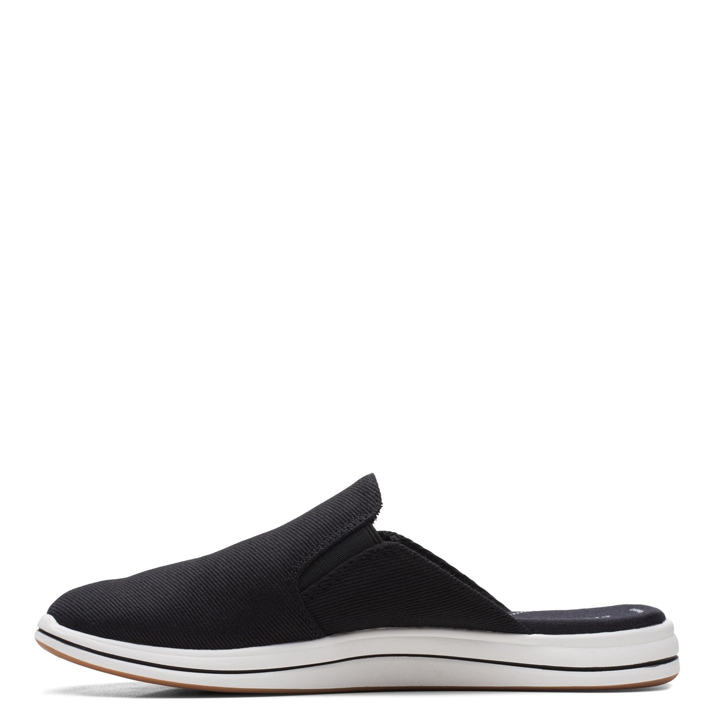 Peltz Shoes Women's Clarks Breeze Shore Mule BLACK 26166438