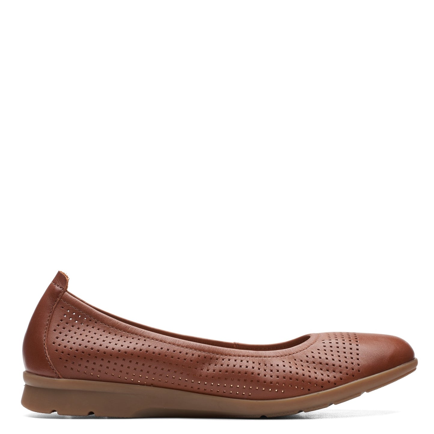 Peltz Shoes Women's Clarks Jenette Ease Flat TAN 26166483
