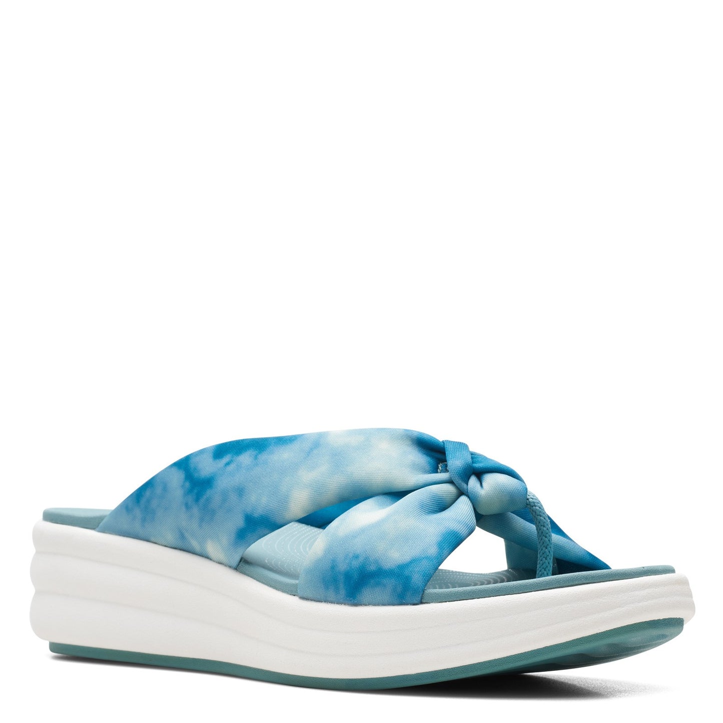 Peltz Shoes Women's Clarks Drift Ave Sandal TEAL 26166492