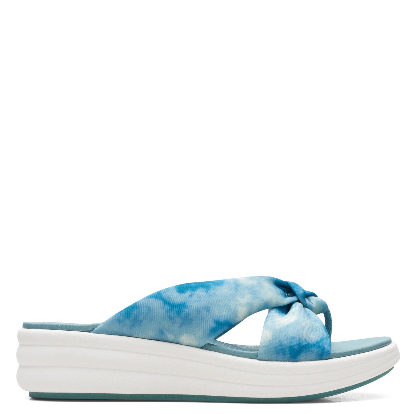 Peltz Shoes Women's Clarks Drift Ave Sandal TEAL 26166492