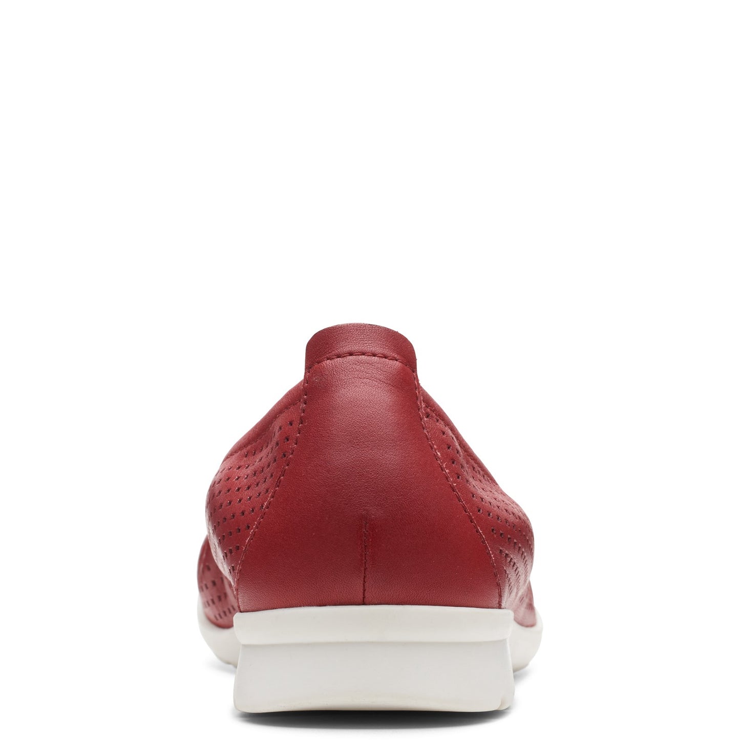 Peltz Shoes Women's Clarks Jenette Ease Flat RED BEAN 26166716