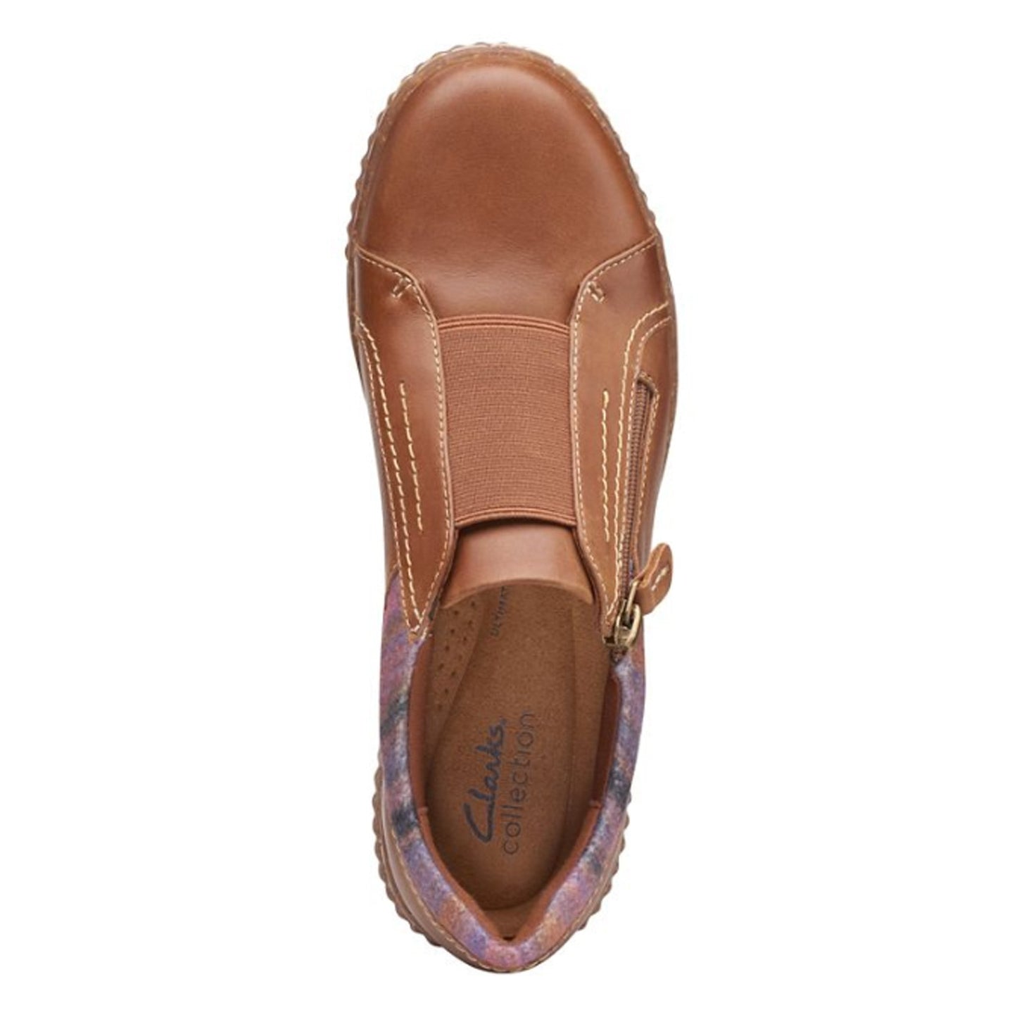 Peltz Shoes Women's Clarks Caroline Cove Slip-On TAN 26167351