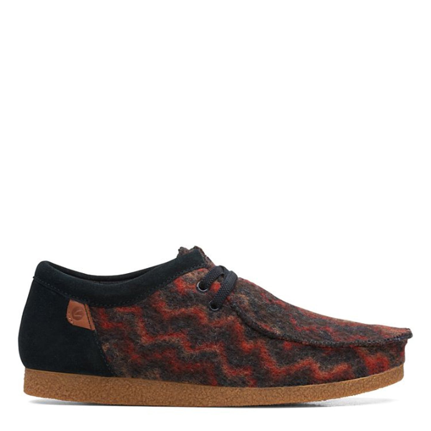 Peltz Shoes Men's Clarks Shacre II Step Oxford BLACK / RED 26167433