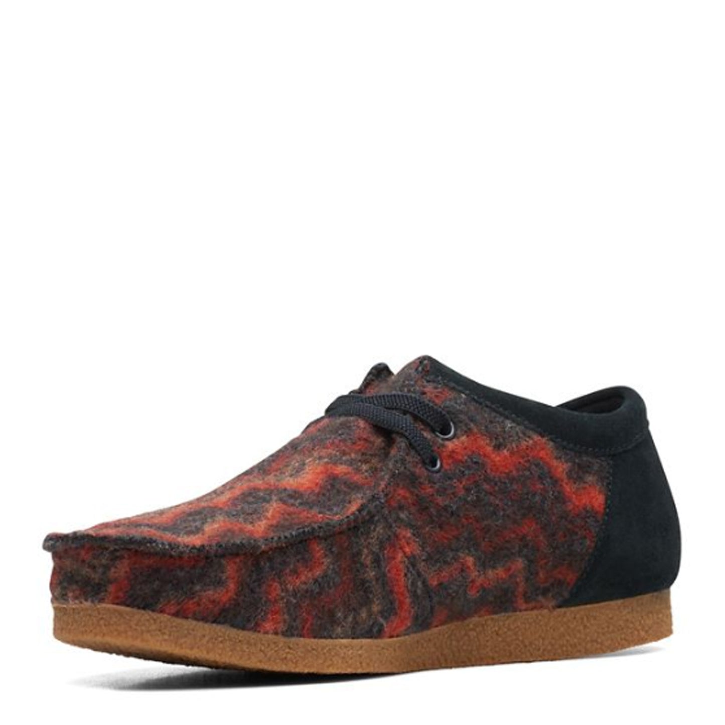 Peltz Shoes Men's Clarks Shacre II Step Oxford BLACK / RED 26167433