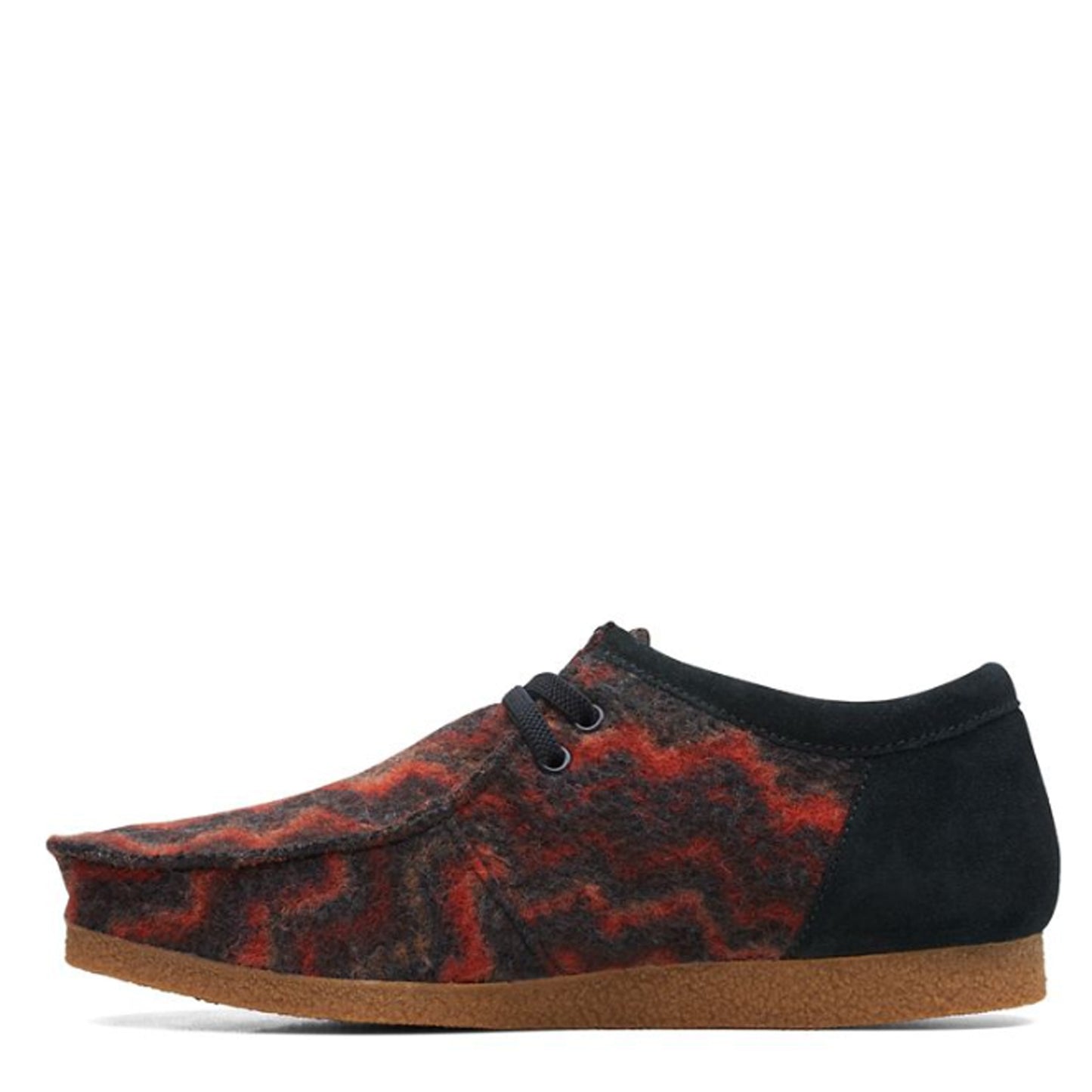 Peltz Shoes Men's Clarks Shacre II Step Oxford BLACK / RED 26167433