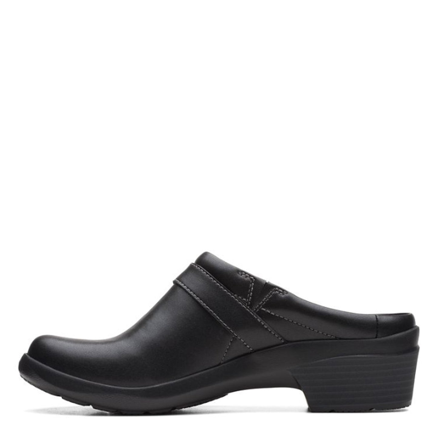 Peltz Shoes Women's Clarks Angie Mist Clog BLACK 26167638