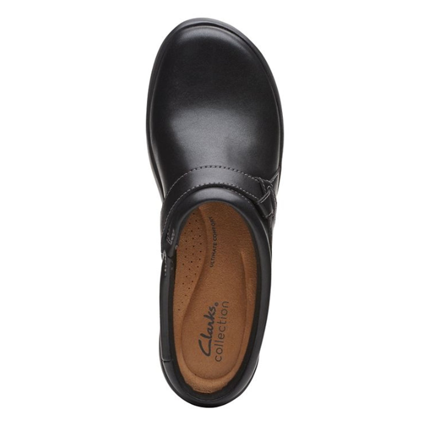 Peltz Shoes Women's Clarks Angie Mist Clog BLACK 26167638