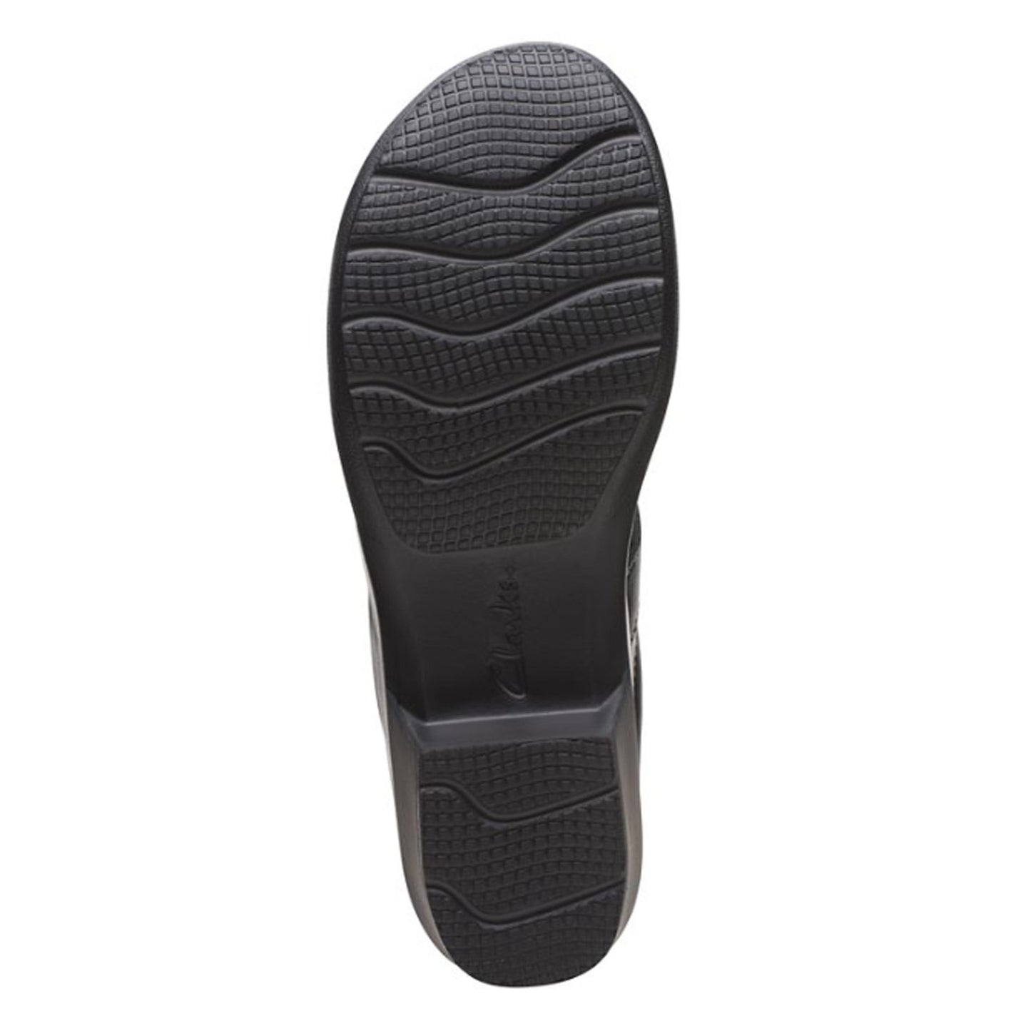 Peltz Shoes Women's Clarks Angie Mist Clog BLACK 26167638