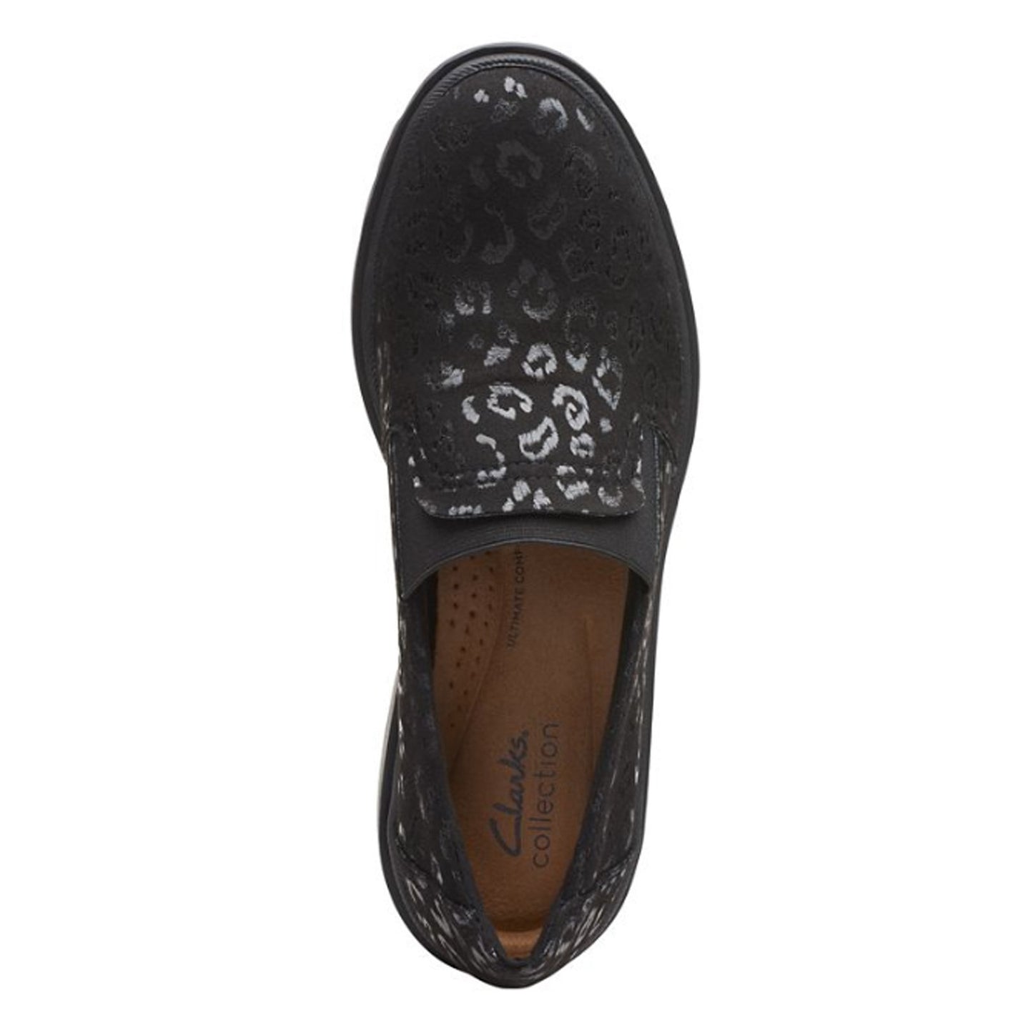 Peltz Shoes Women's Clarks Calla Rae Loafer BLACK FABRIC 26167688