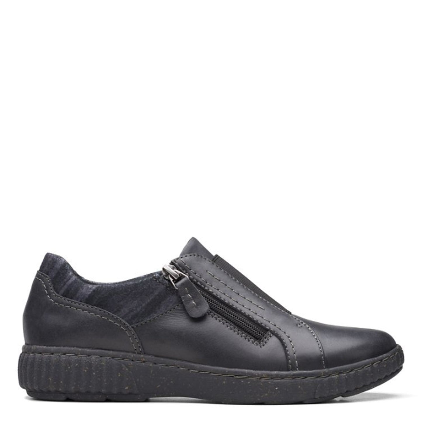 Peltz Shoes Women's Clarks Caroline Cove Slip-On BLACK 26167699