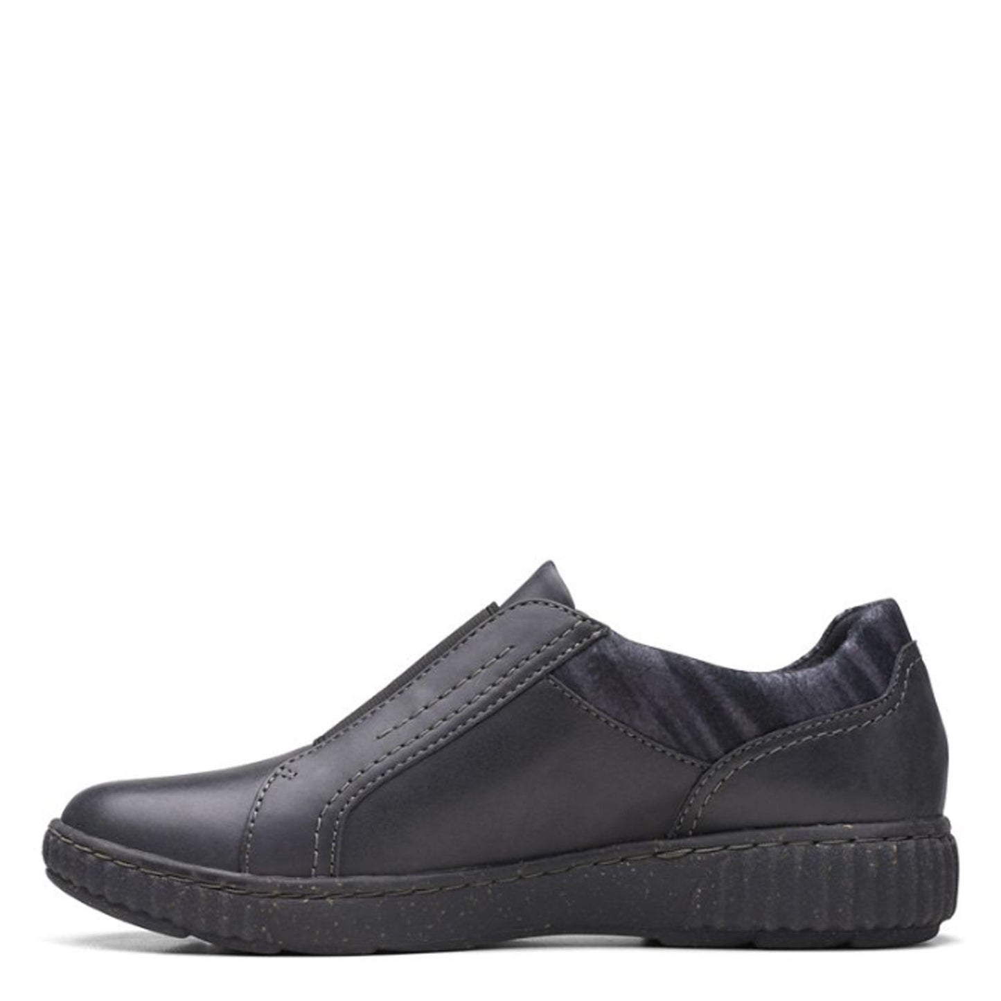 Peltz Shoes Women's Clarks Caroline Cove Slip-On BLACK 26167699