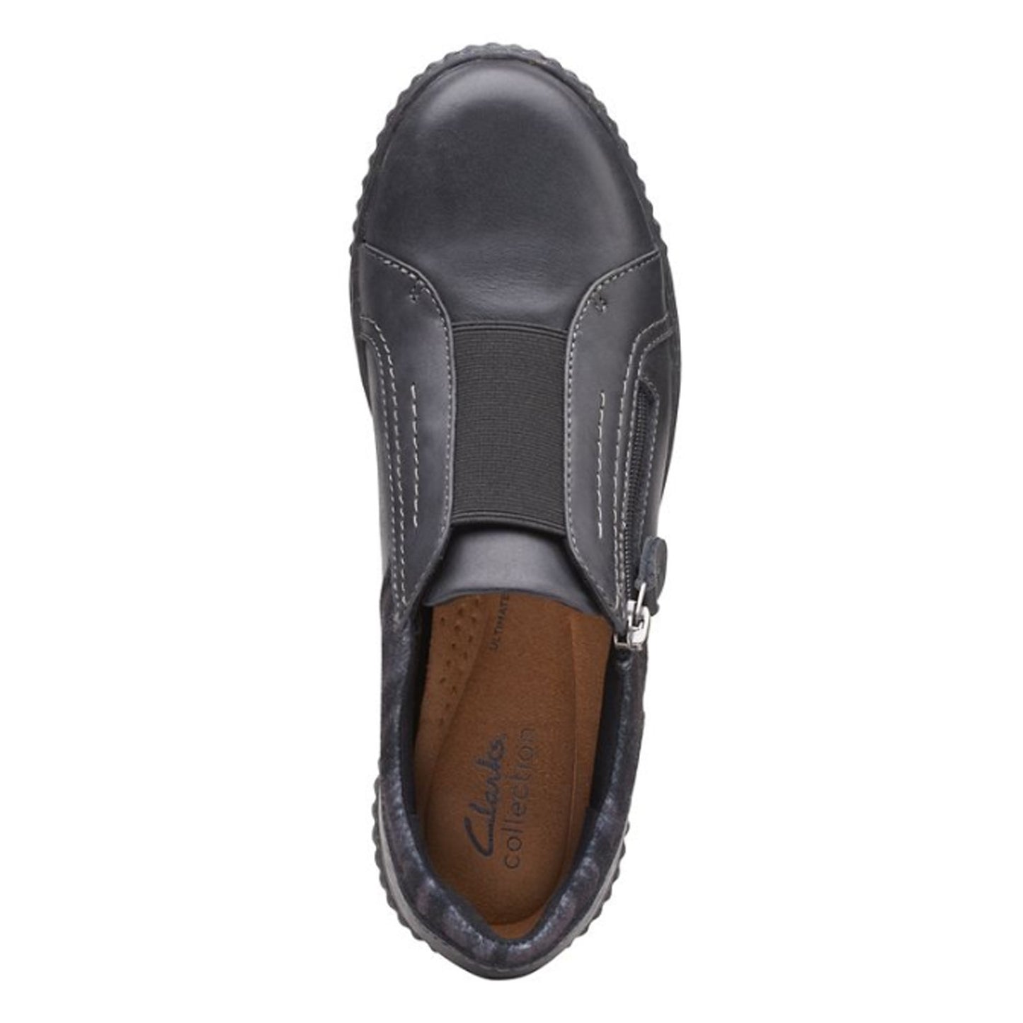 Peltz Shoes Women's Clarks Caroline Cove Slip-On BLACK 26167699